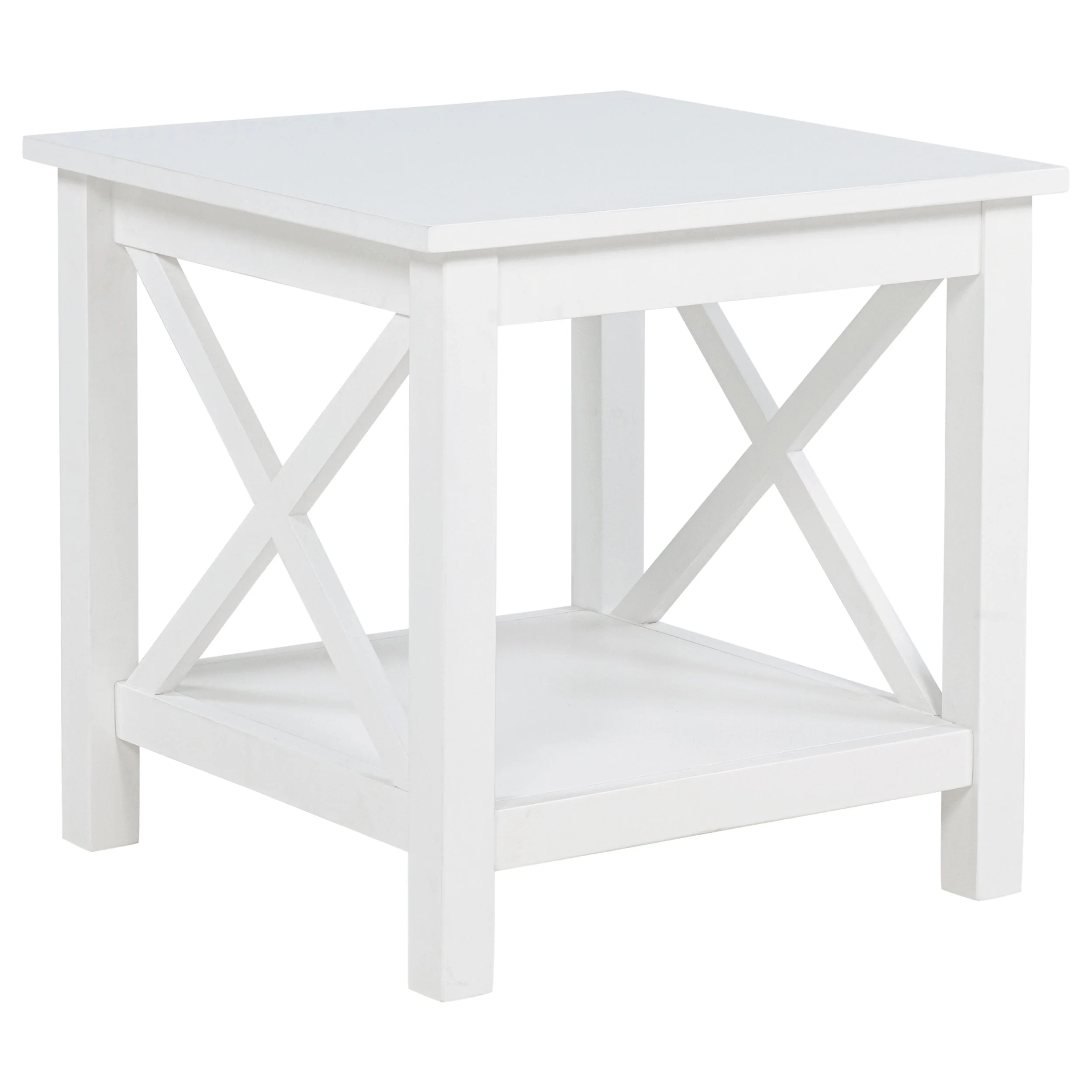 Skyview White 3-piece Rectangular Lift Top Coffee Table Set - Image 3
