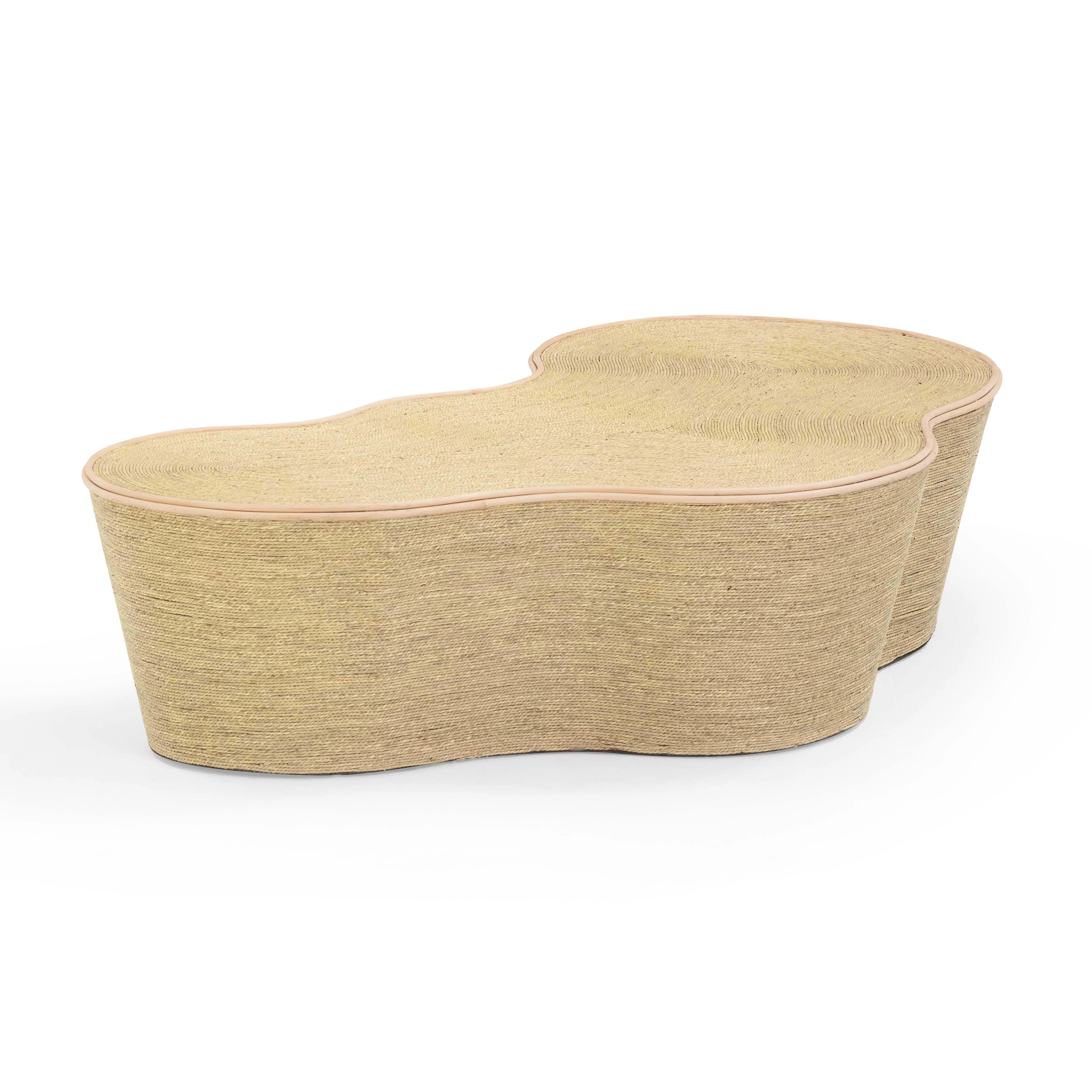 Slab Natural Seagrass Coffee Table - Image 10