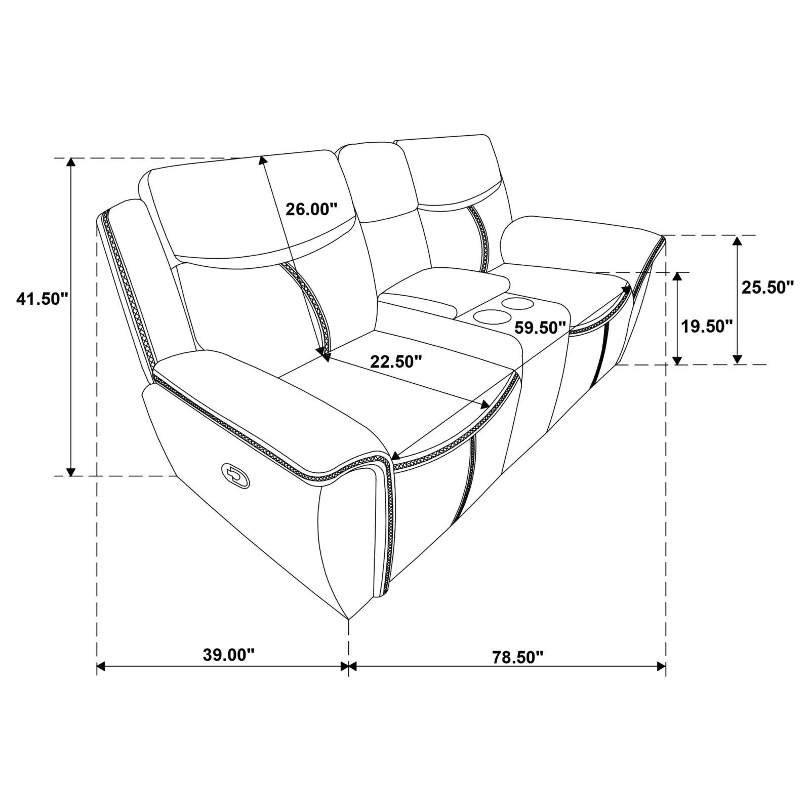 Sloane Blue 2-Piece Upholstered Motion Reclining Sofa Set - Image 19
