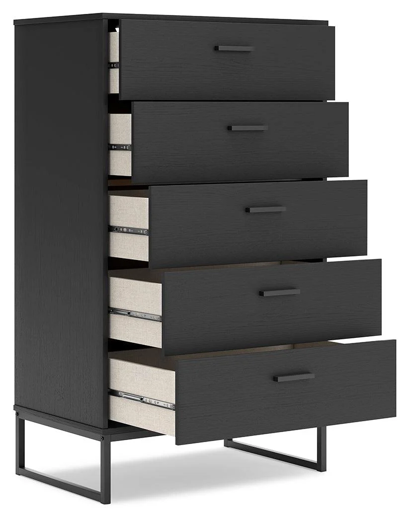 Socalle Black Chest of Drawers - Image 2