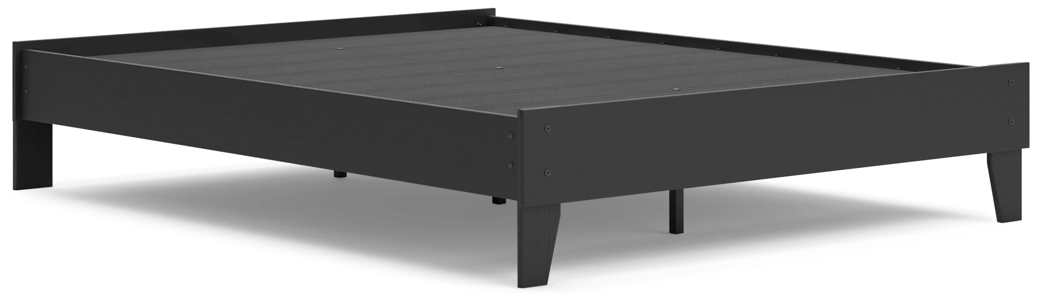 Socalle Black Queen Platform Base Bed