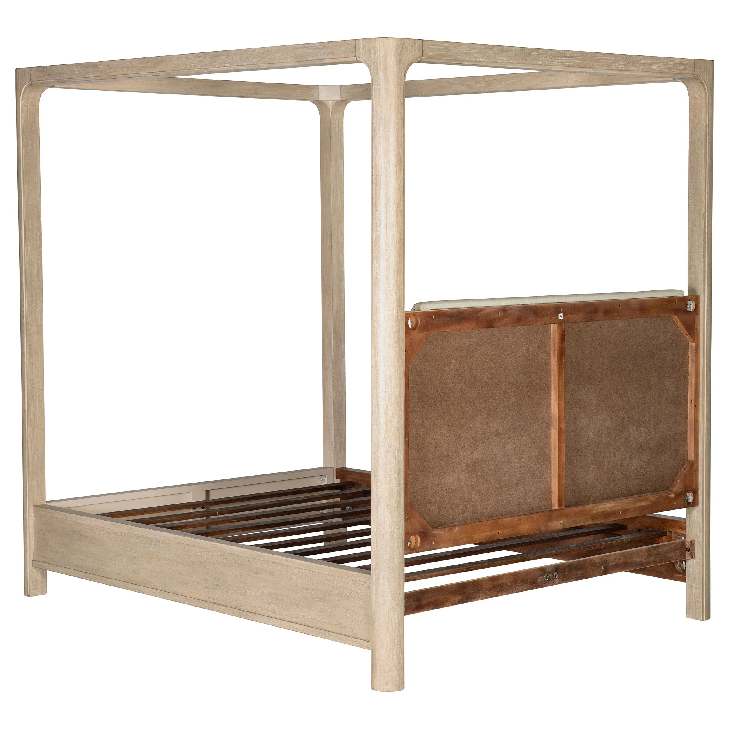 Solano 85-inch Weathered Mango Queen Canopy Bed - Image 6