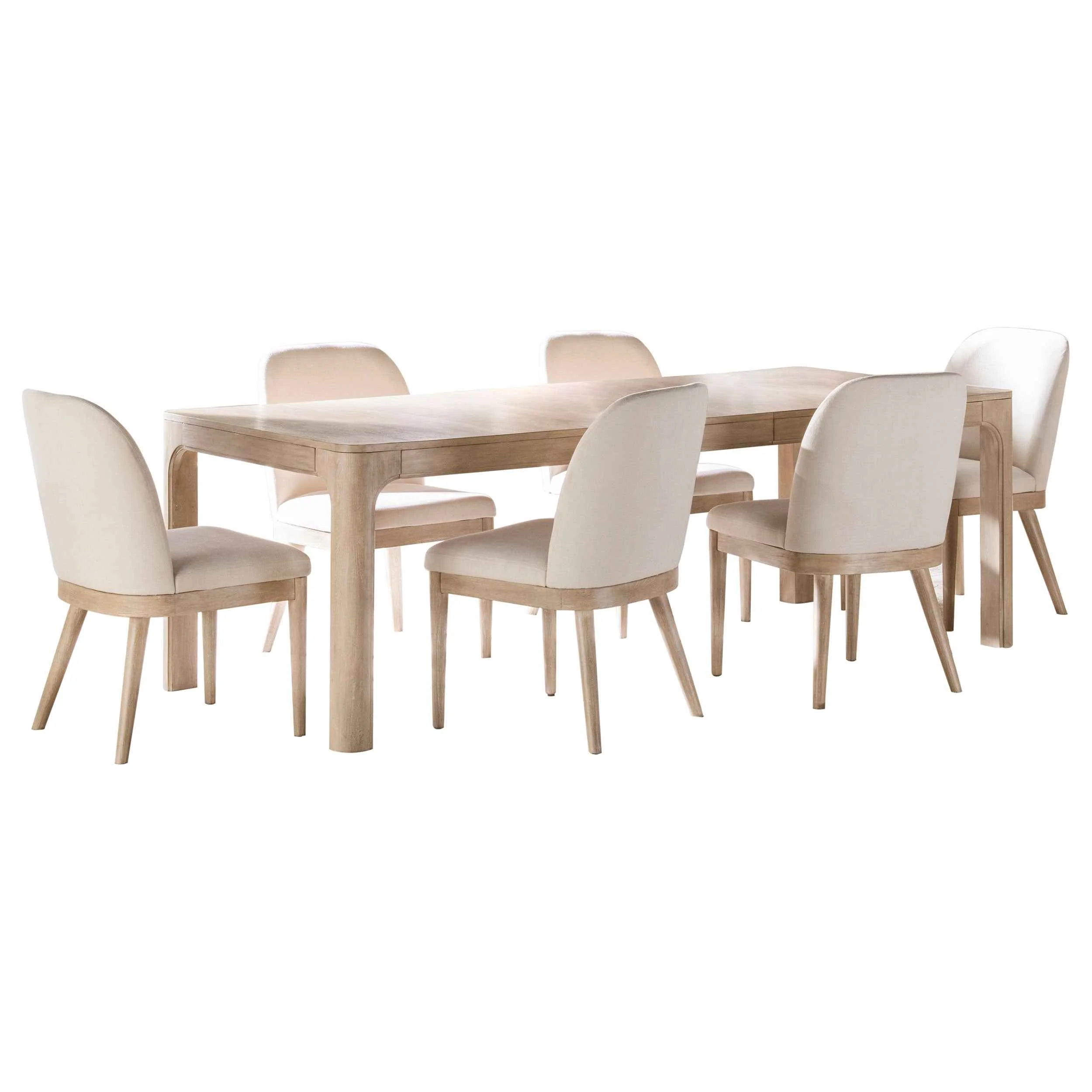 Solano Weathered Mango 7-piece Extension Table Dining Set - Image 2