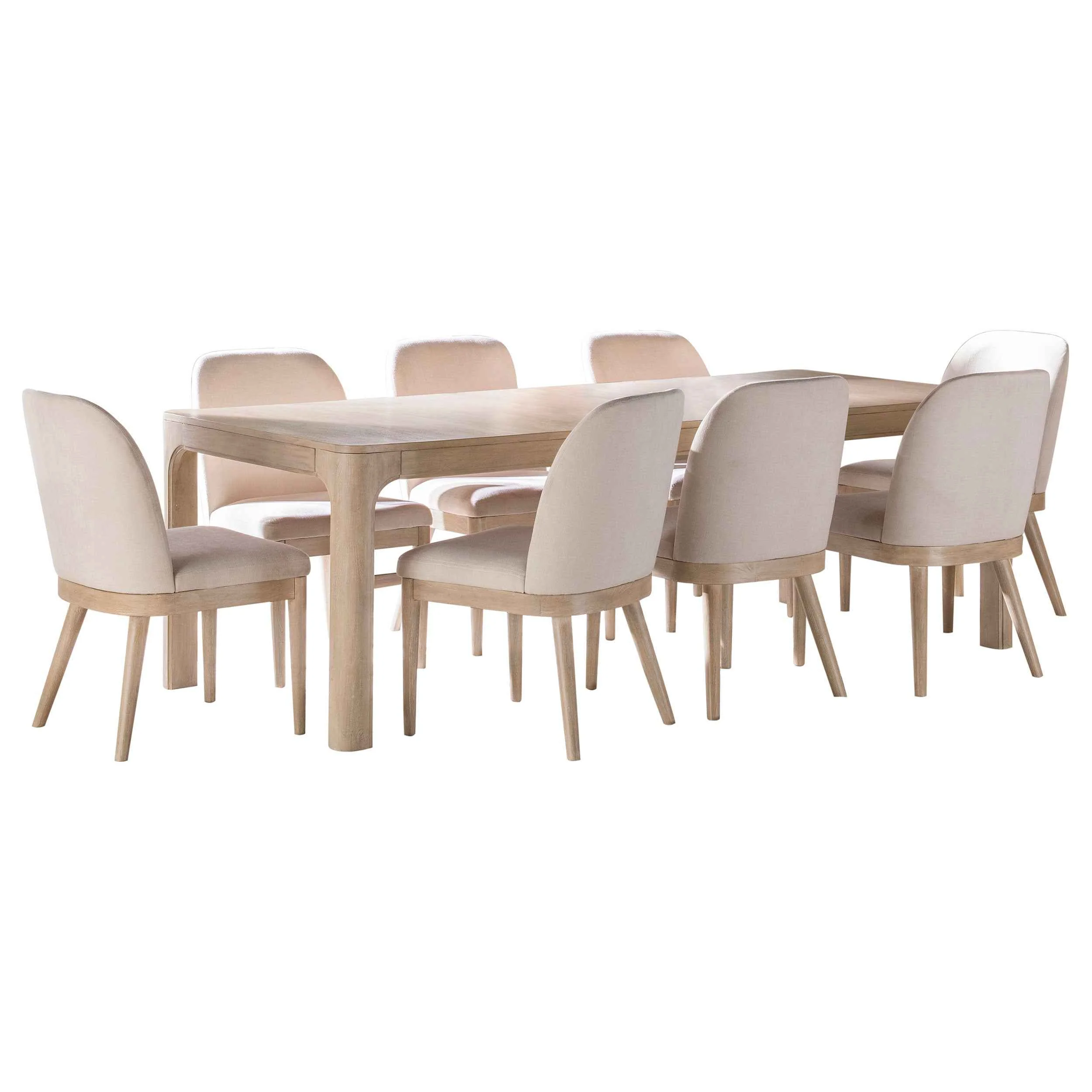Solano Weathered Mango 9-piece Extension Table Dining Set - Image 2