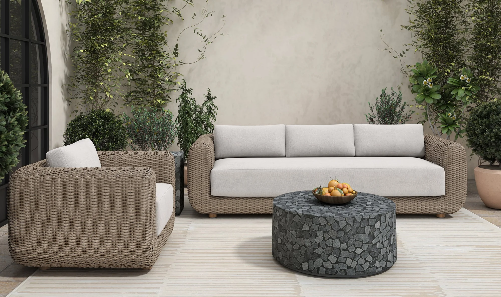 Soma Outdoor Sofa Natural - Image 4