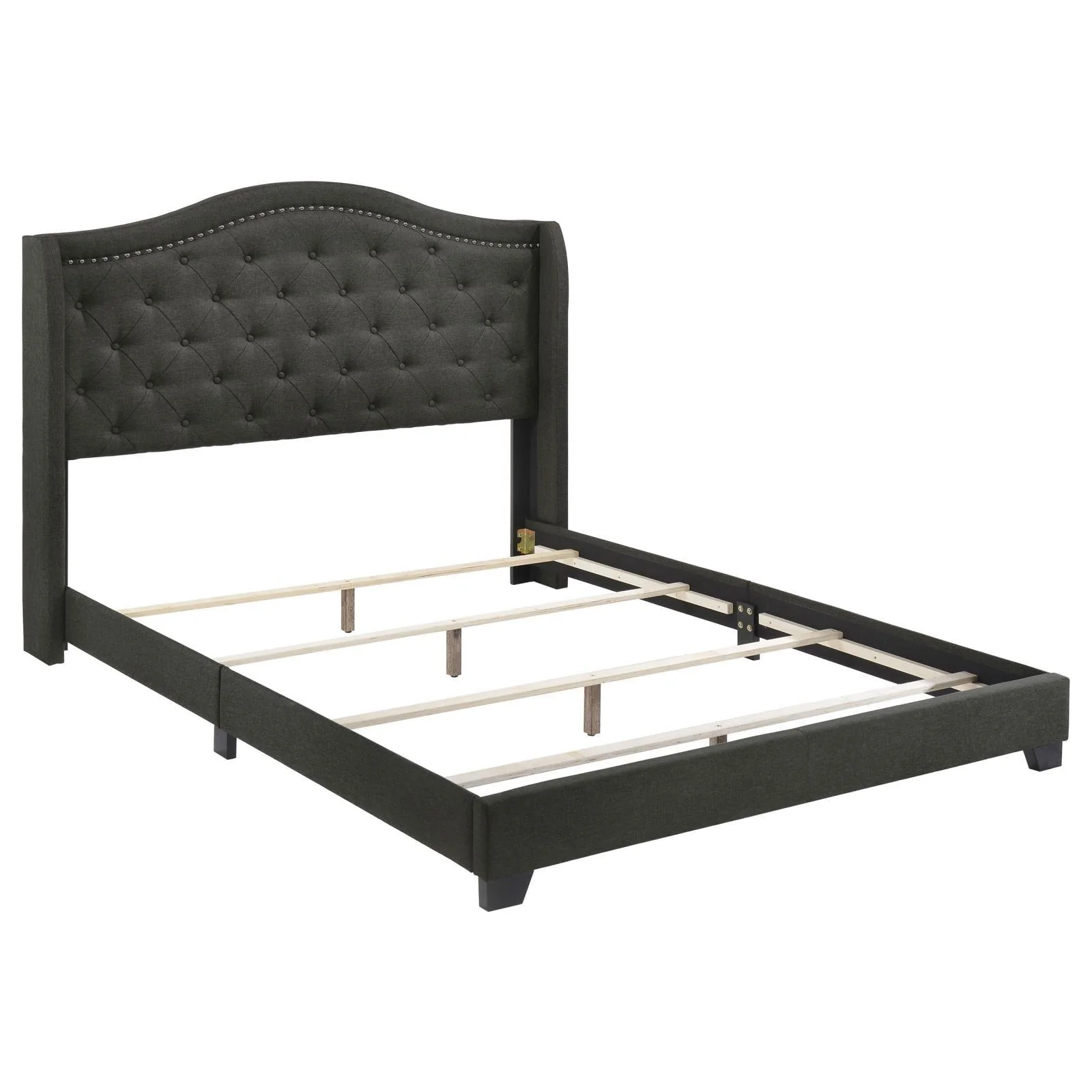 Sonoma Gray Camel Back Queen Bed - Image 4