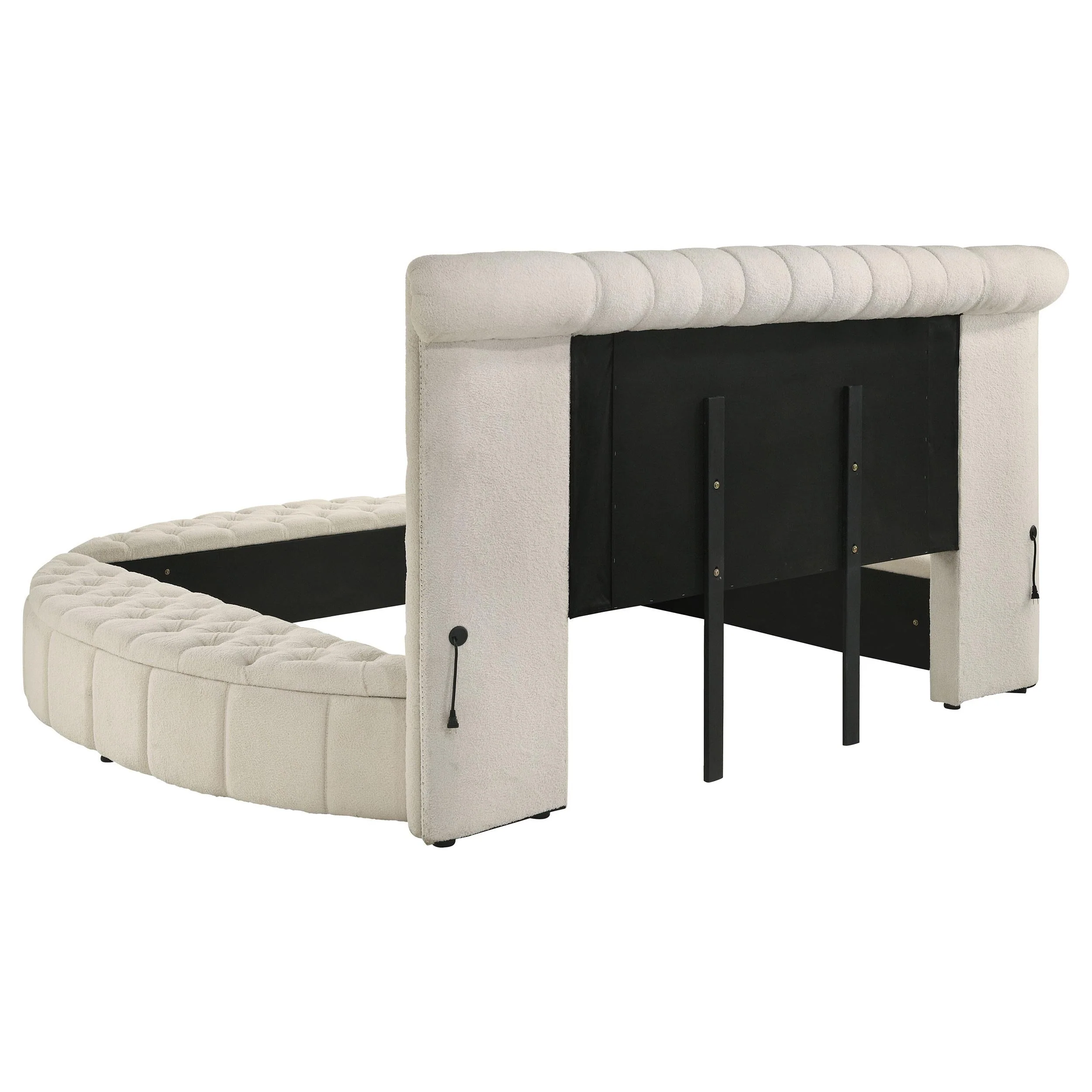 Sonya Ivory 5-Piece Upholstered Queen Bedroom Set - Image 4
