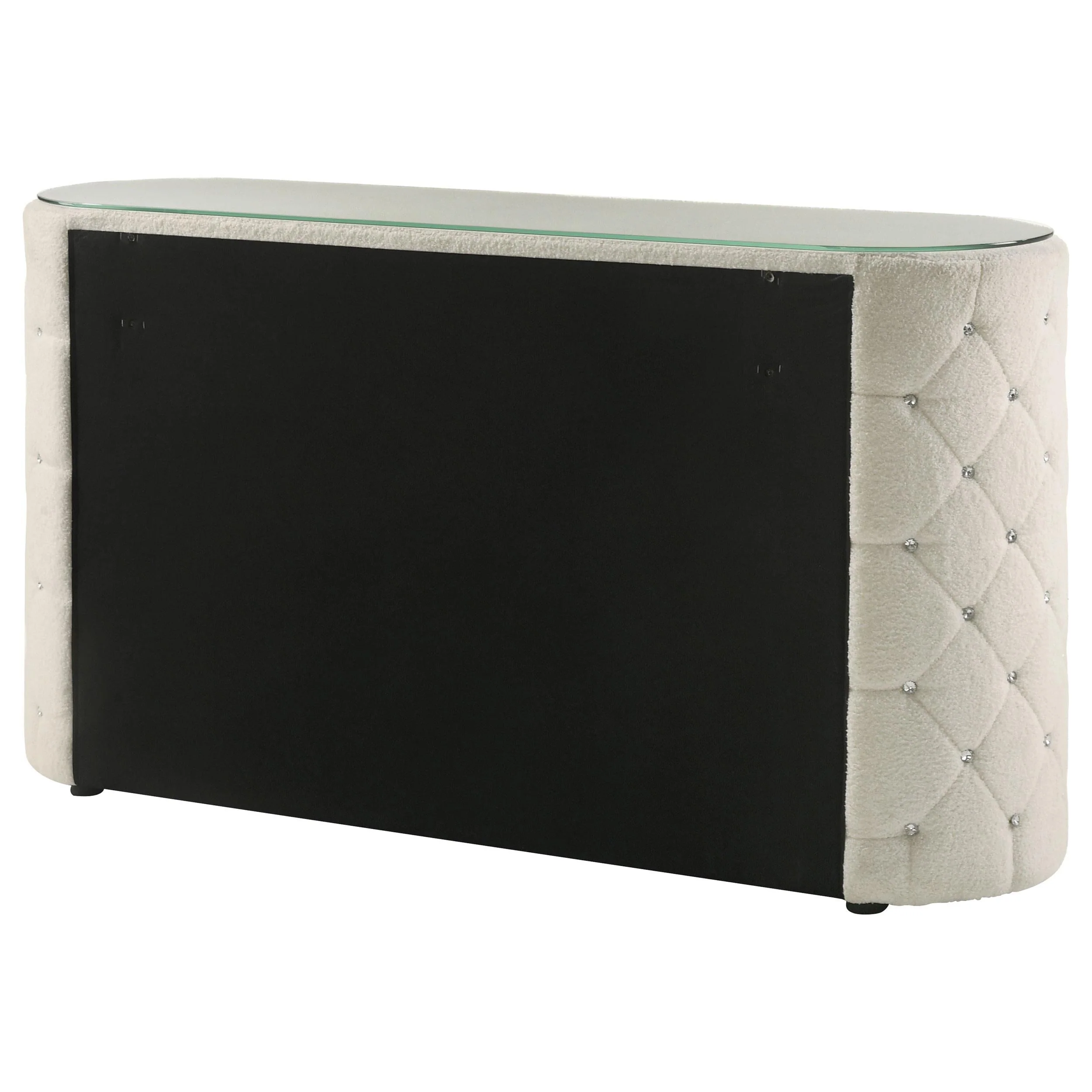 Sonya Ivory 6-Drawer Upholstered Bedroom Dresser - Image 8