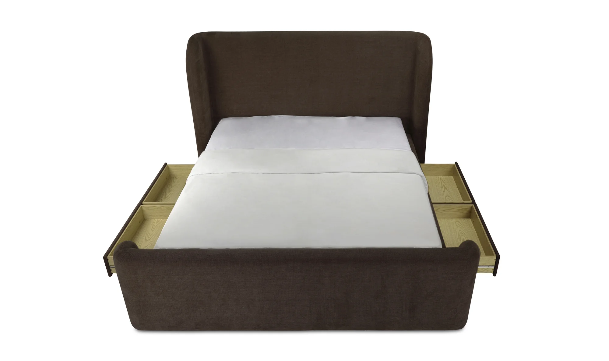 sophia queen bed - brown - Image 4