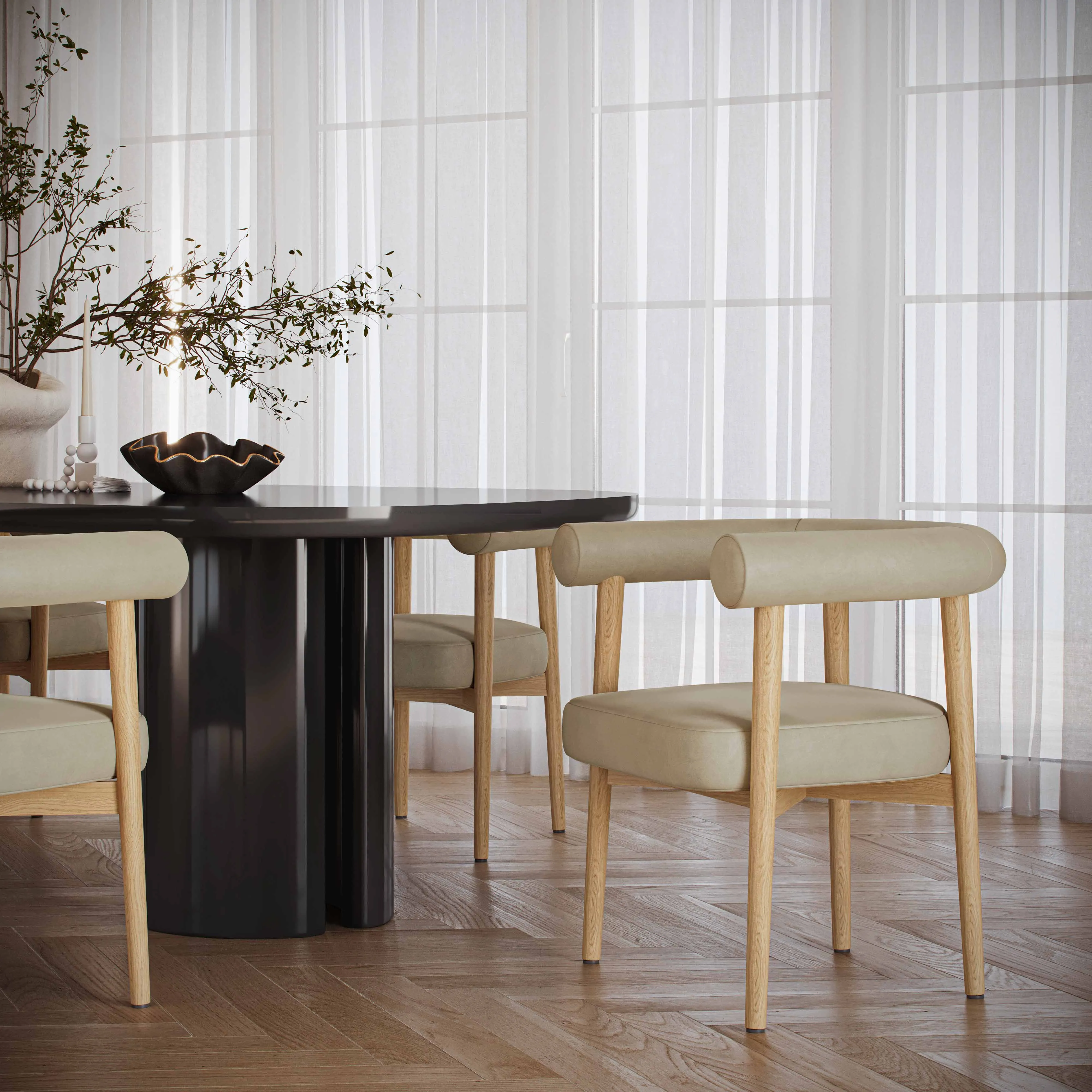 Spara Performance Vegan Leather Dining Chair - Image 23