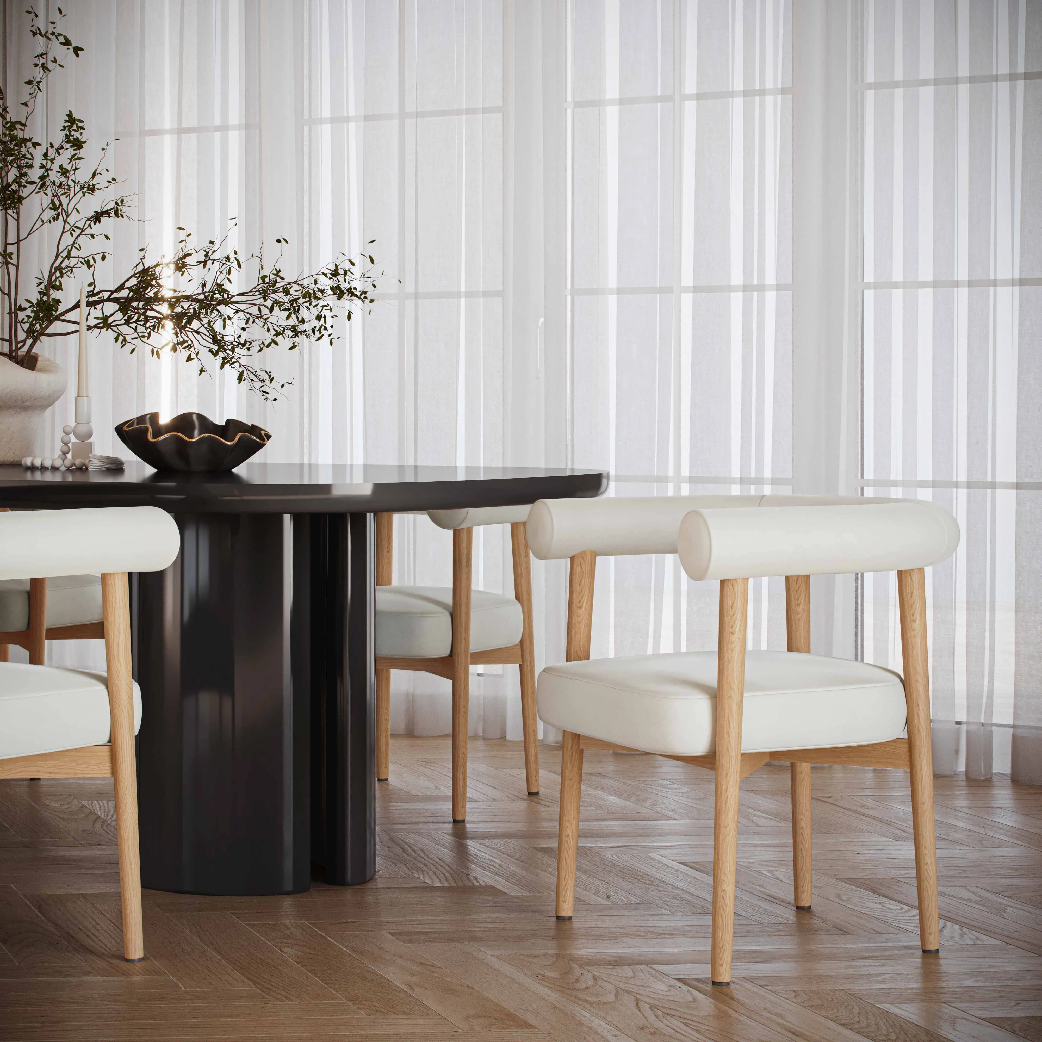 Spara Performance Vegan Leather Dining Chair - Image 9