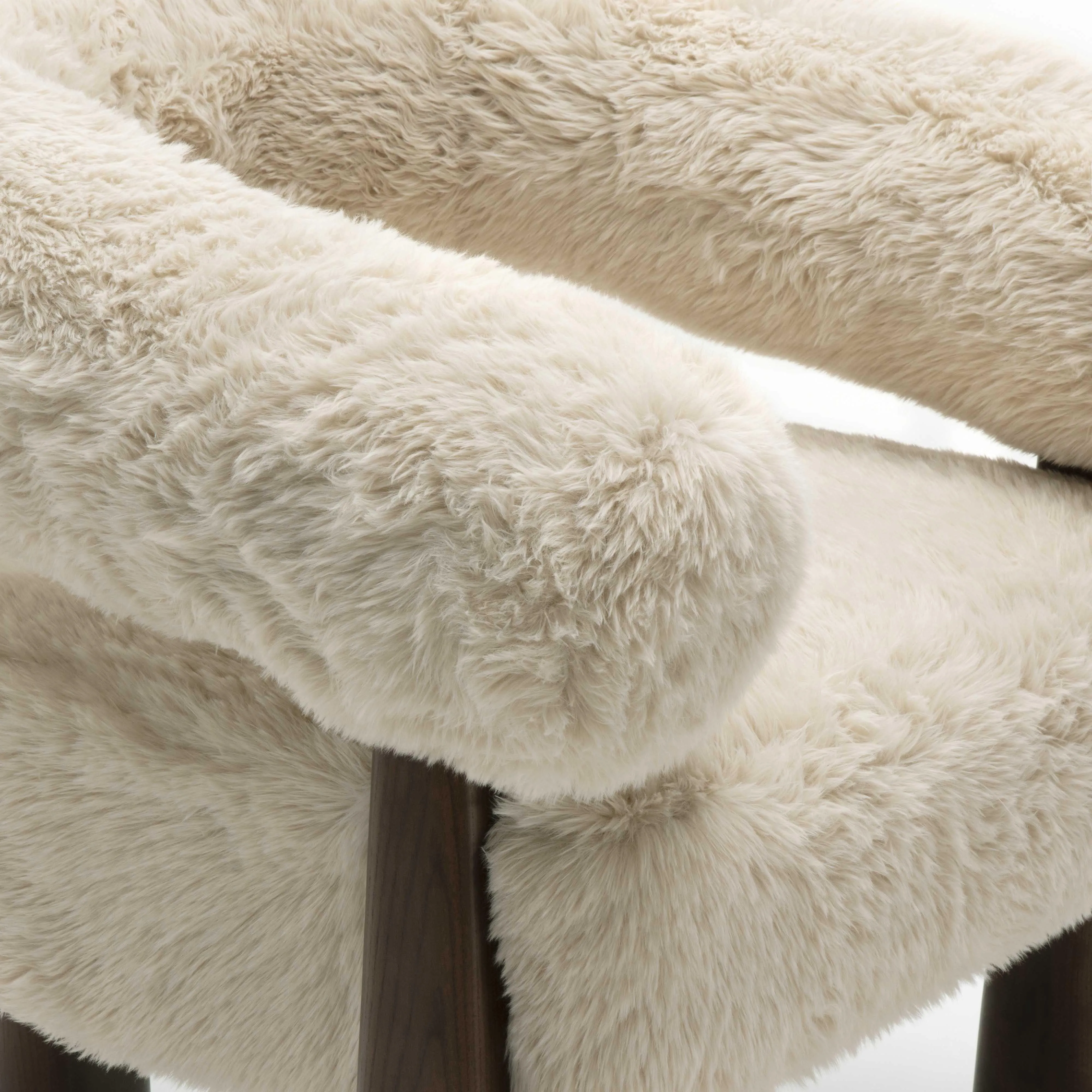 Spara Straight Vegan Shearling Accent Chair - Image 5