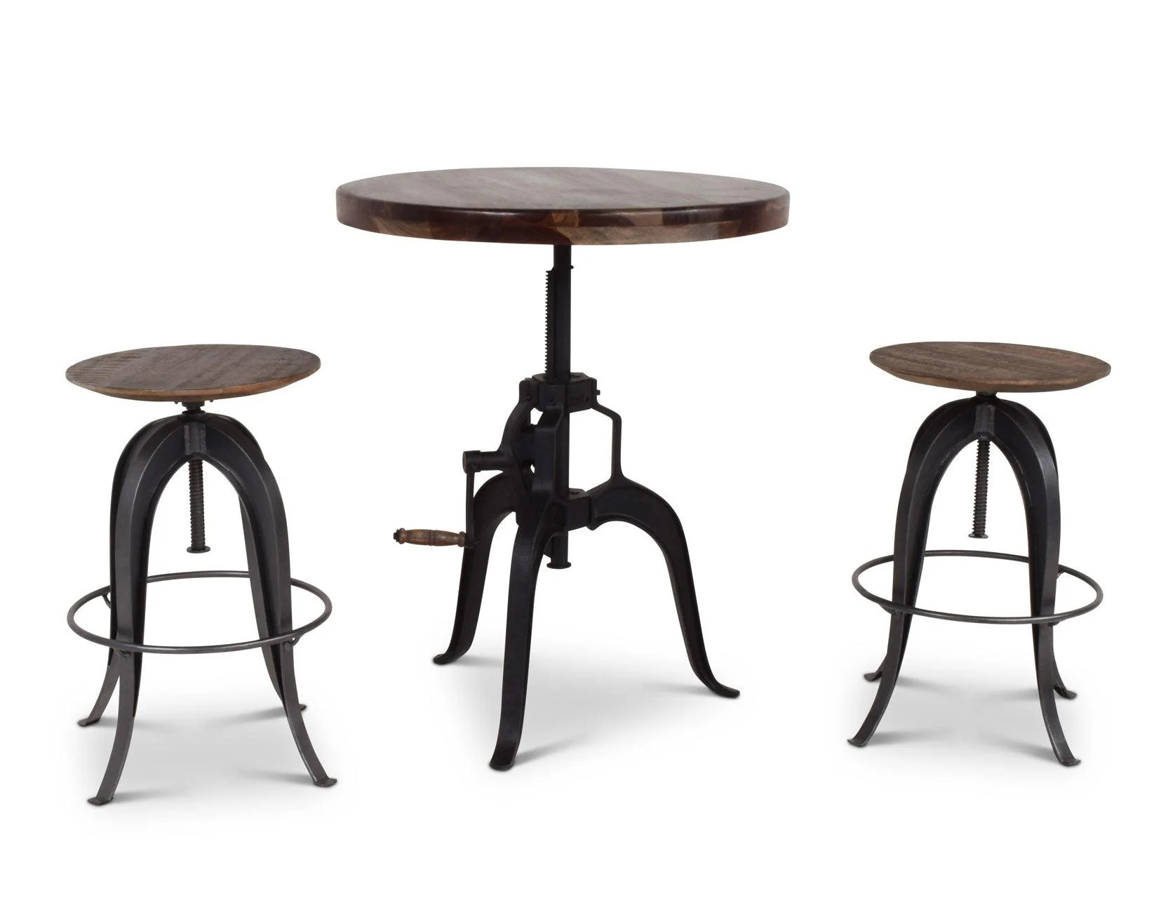 Sparrow 30-inch Round Crank Table - Image 10