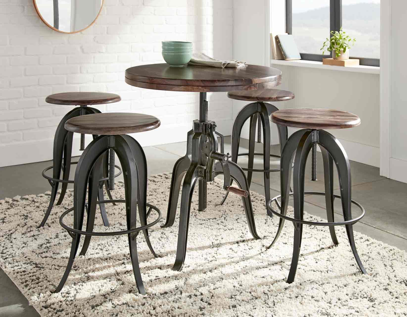 Sparrow 30-inch Round Crank Table - Image 9