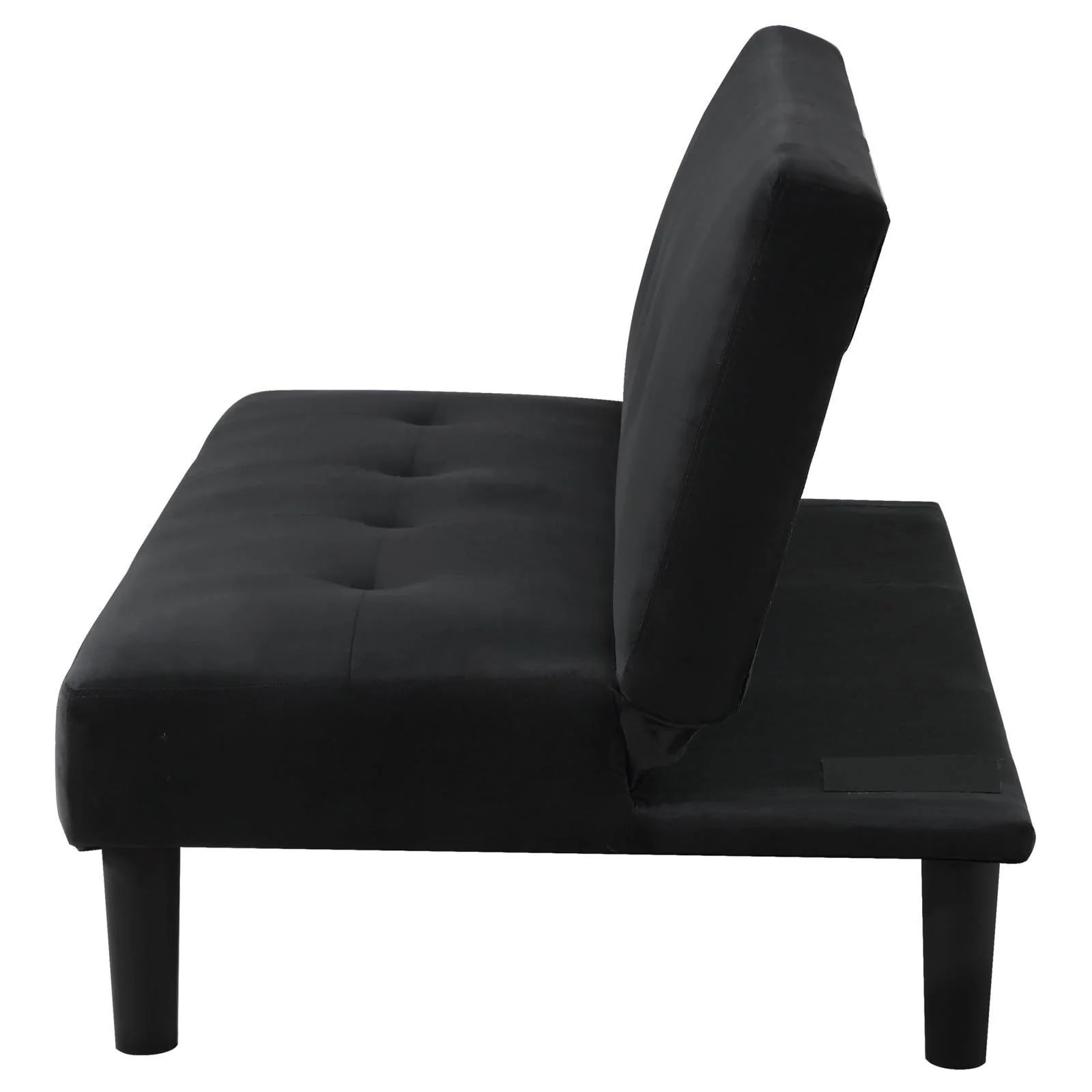 Stanford Multipurpose Black Upholstered Tufted Convertible Sofa Bed - Image 6