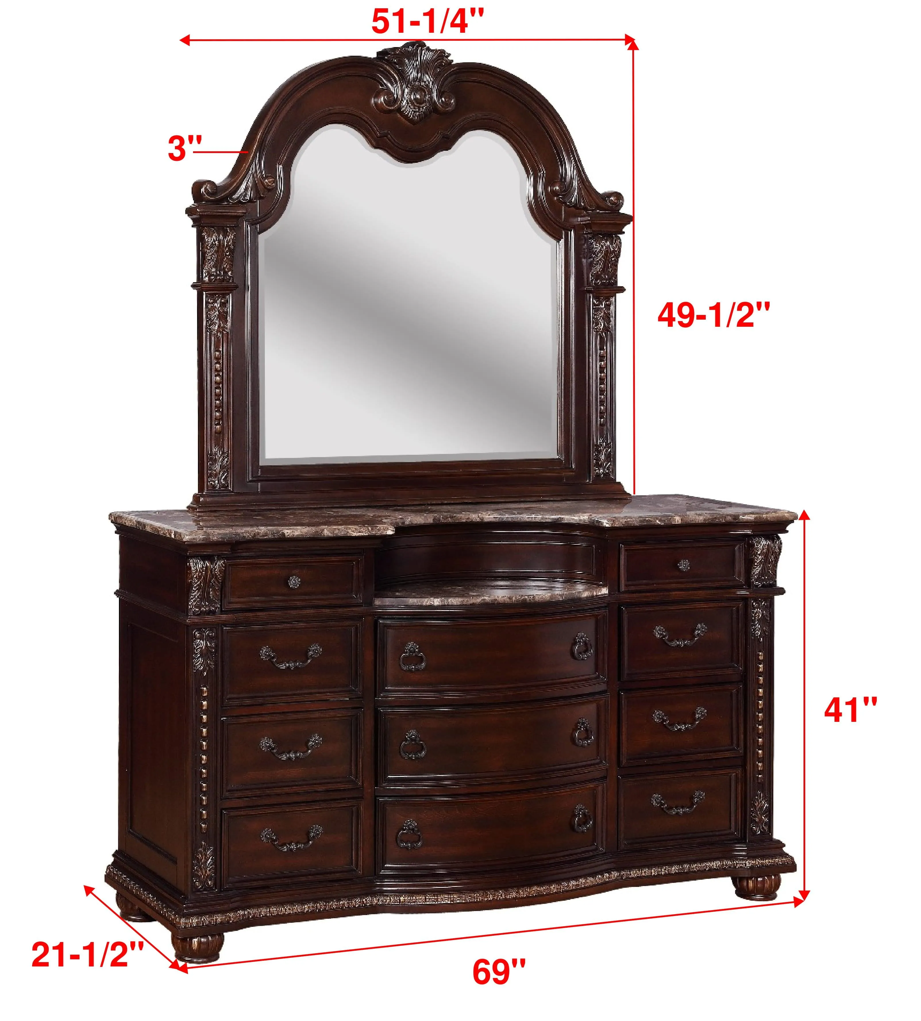 Stanley Cherry Brown Upholstered Sleigh Bedroom Set - Image 13