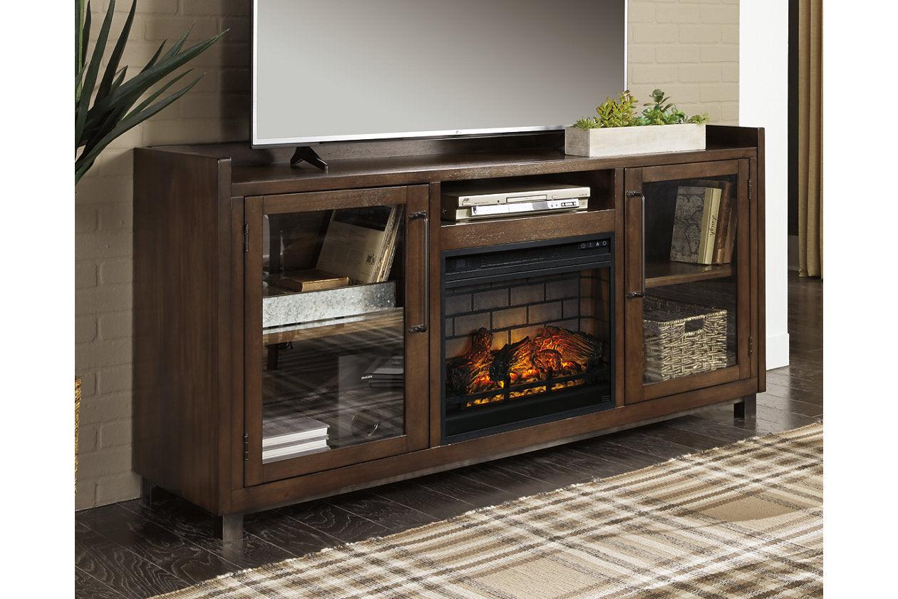 Starmore Brown 70" TV Stand with Electric Fireplace - Image 3