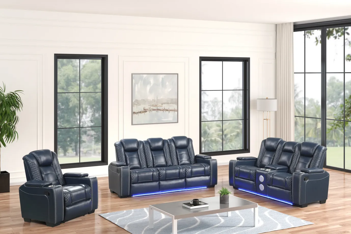 Stefano 3-Piece Reclining Living Room Set