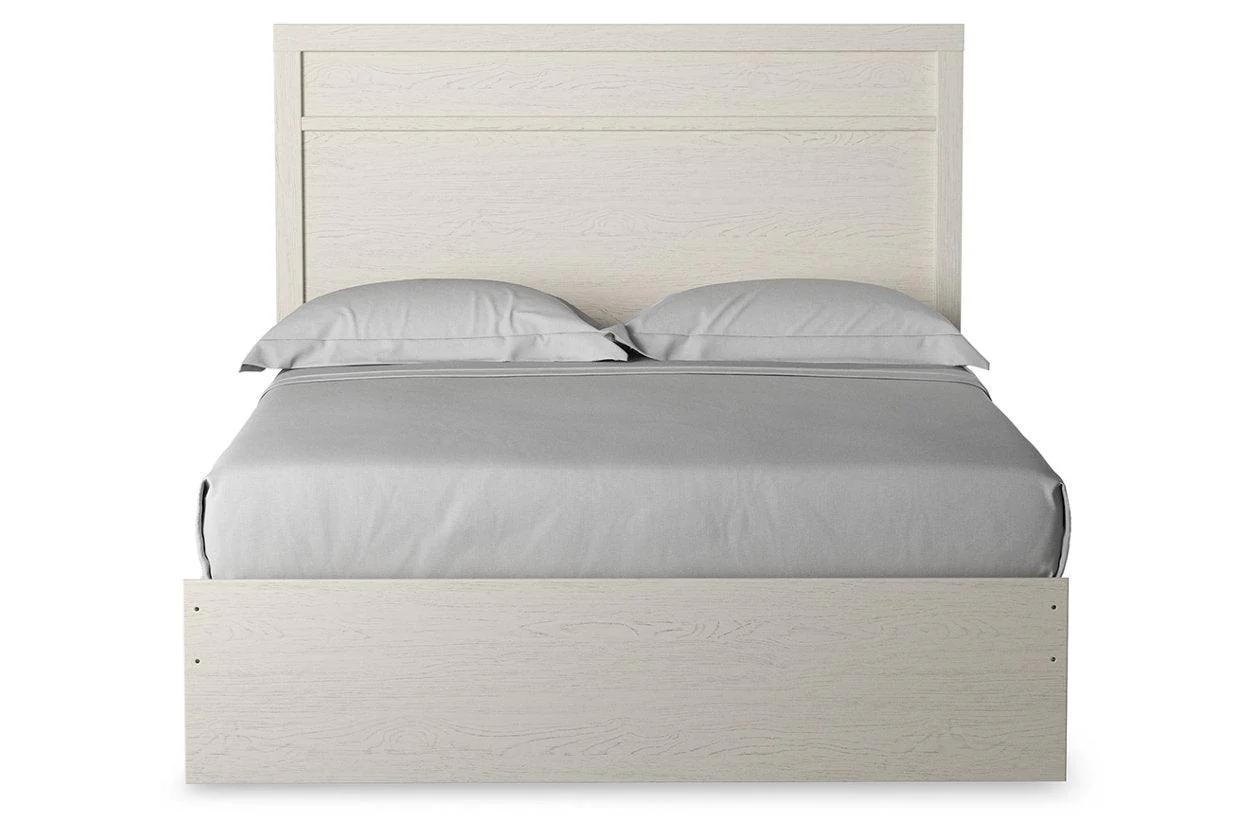 Stelsie White Queen Panel Bed - Image 3