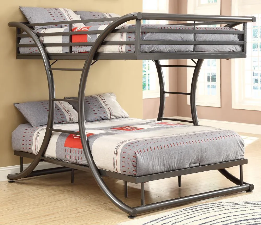 Stephan Gunmetal Full over Full Bunk Bed - Image 3
