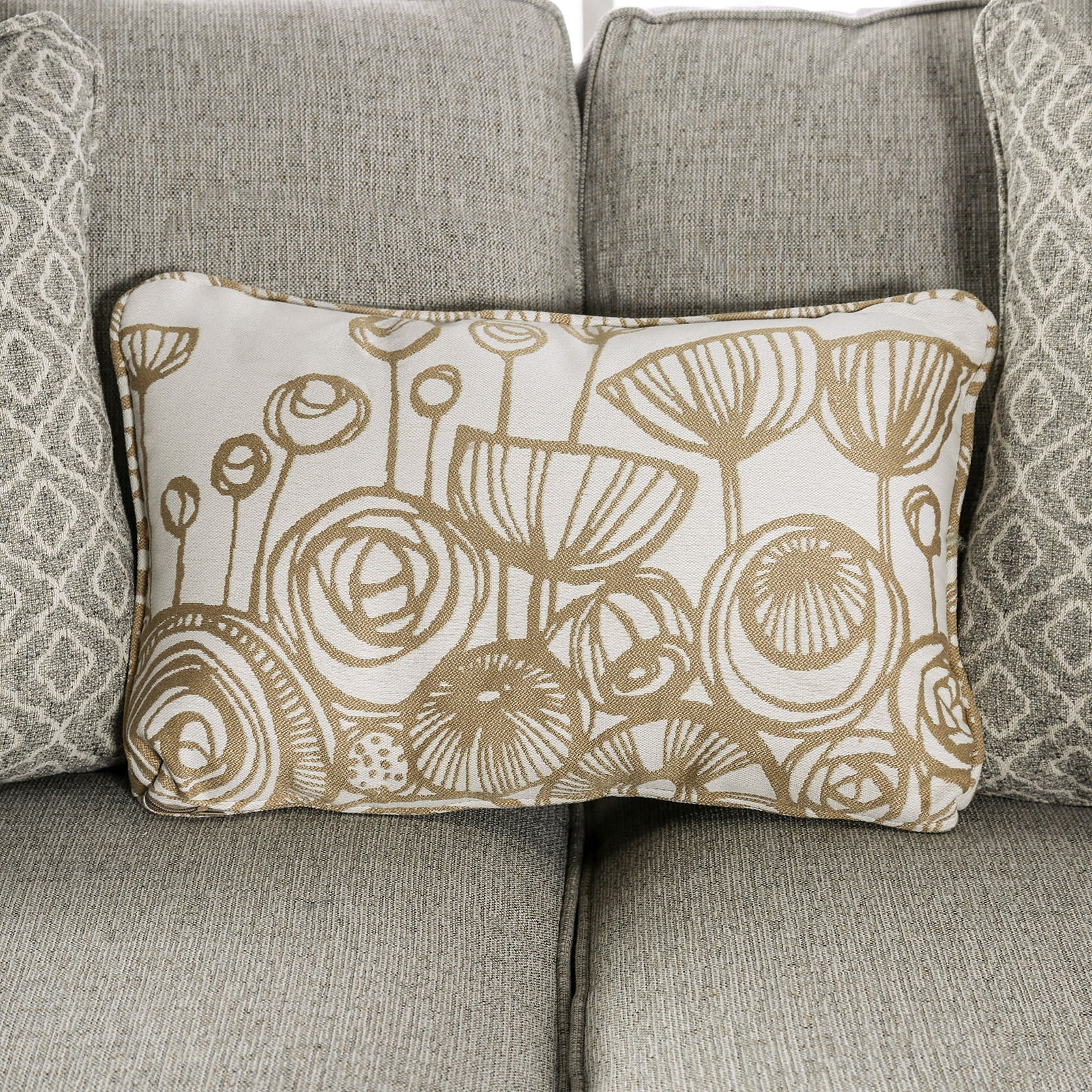 Stephney Gray/Gold Sofa & Loveseat - Image 9