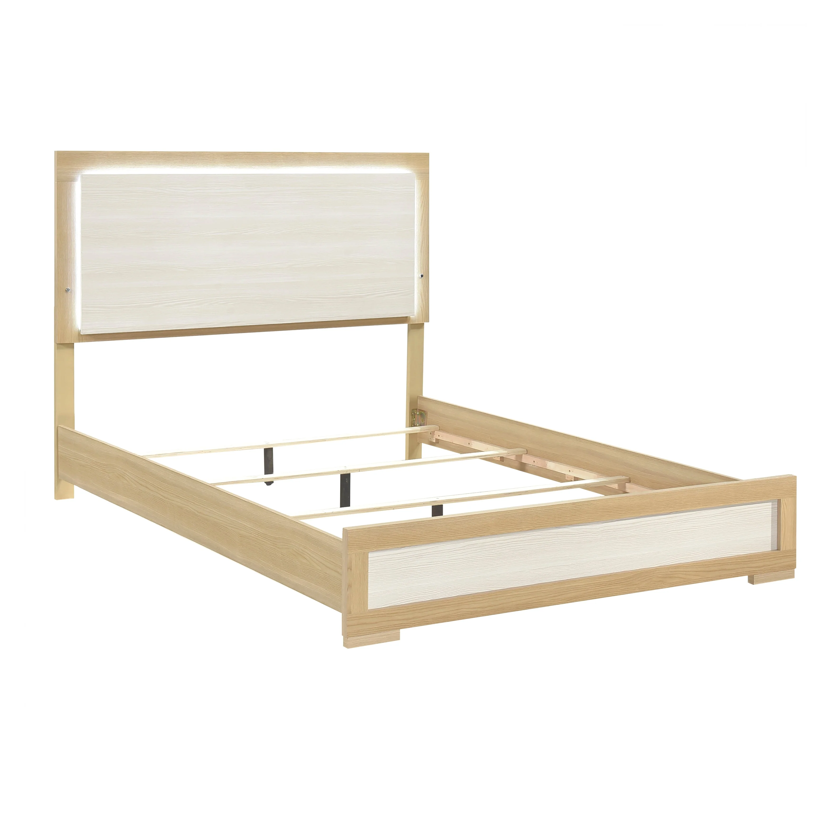 Sterling Natural/White LED Full Bed - Image 10