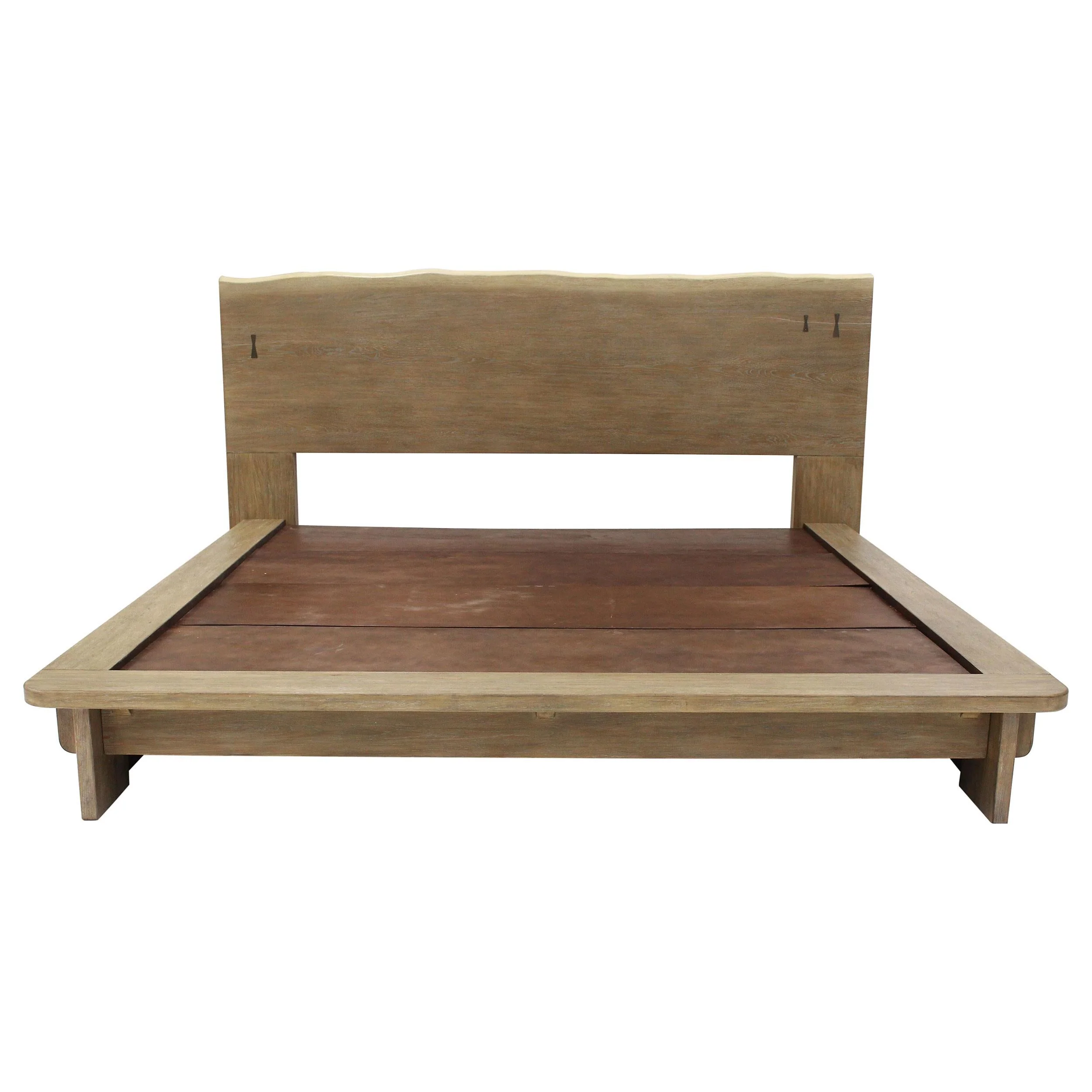 Stillwater Weathered Oak Queen Platform Bed - Image 2