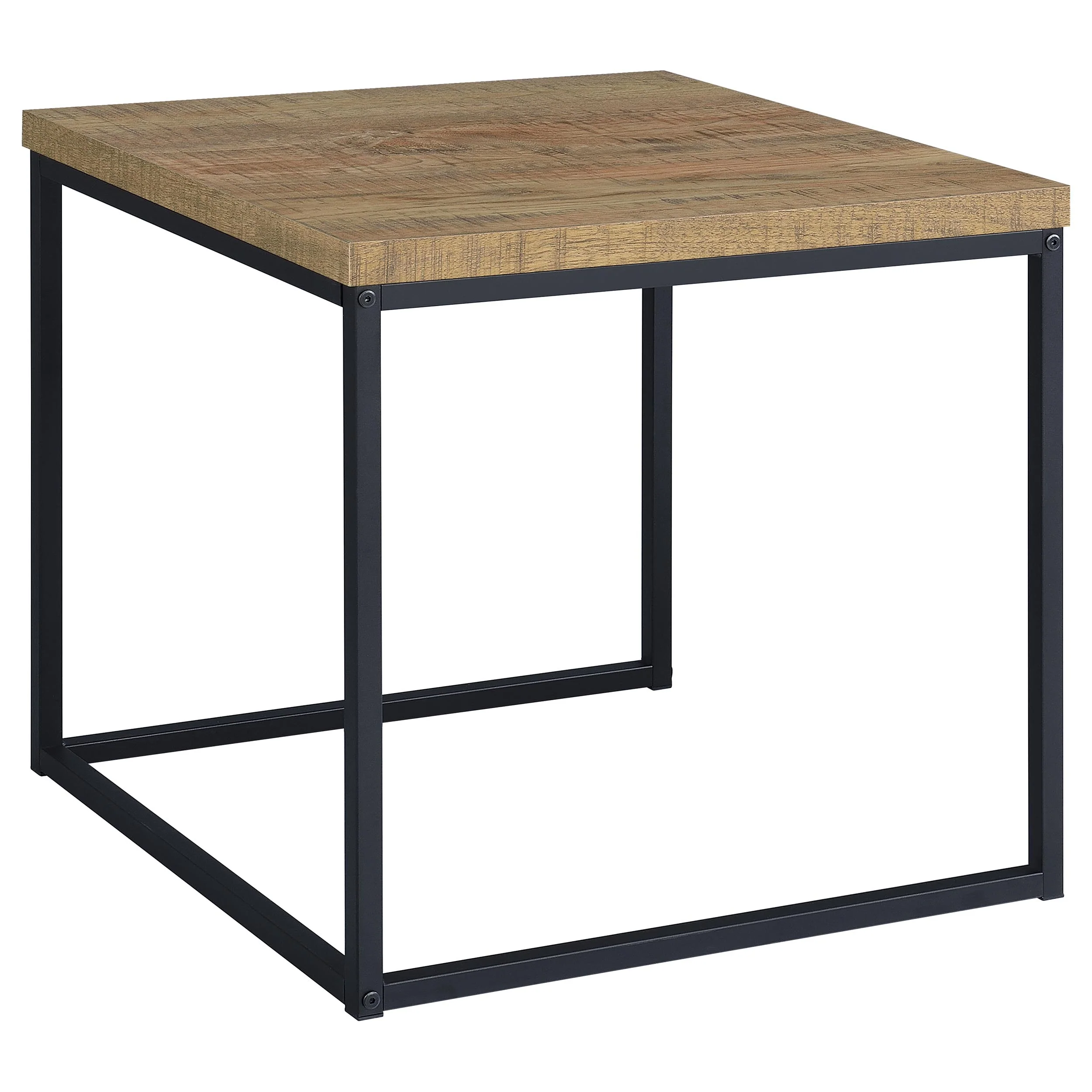 Straden Mango and Black 3-piece Engineered Wood Coffee Table Set - Image 9