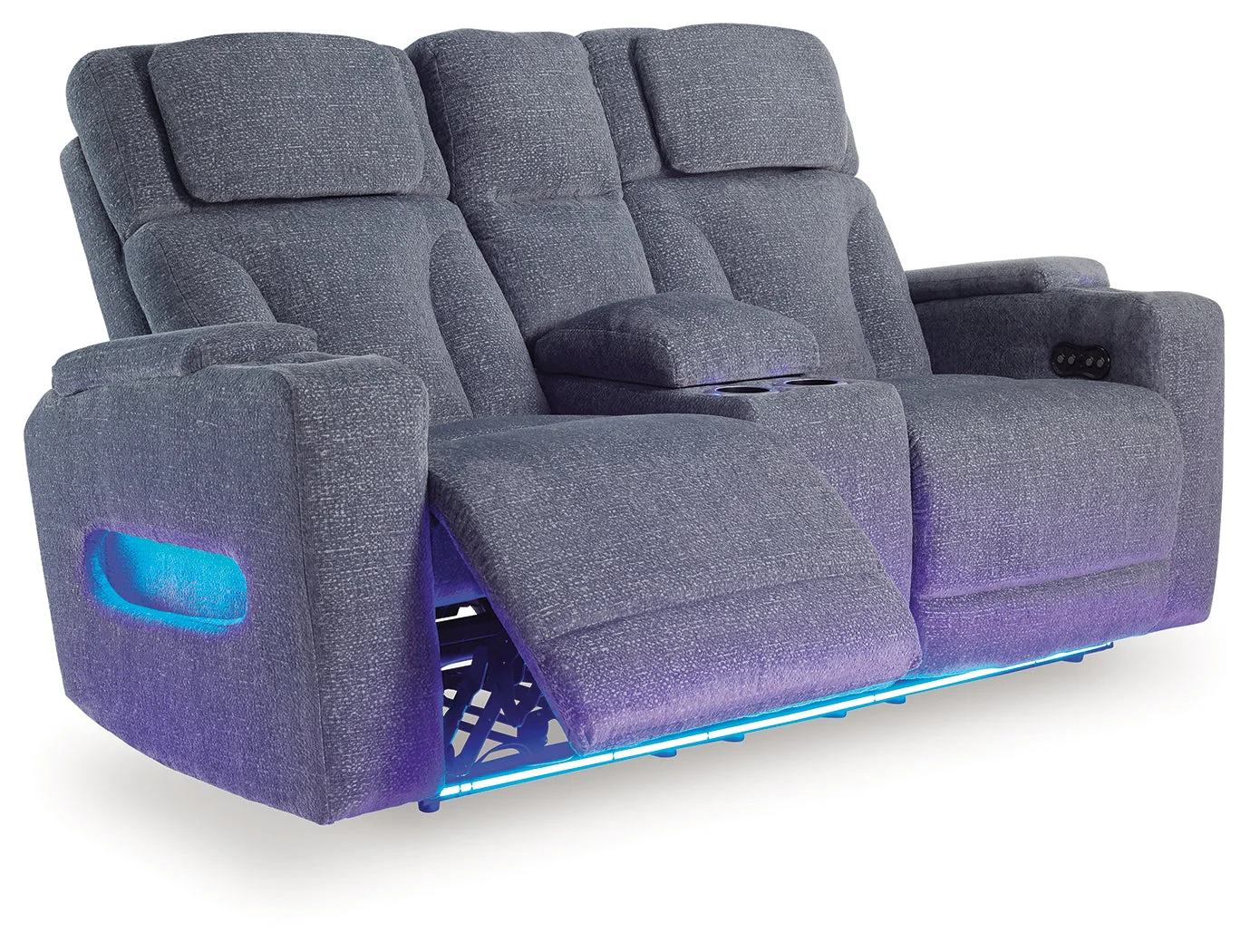Studio Cave Steel Power Reclining Sofa and Loveseat - Image 12