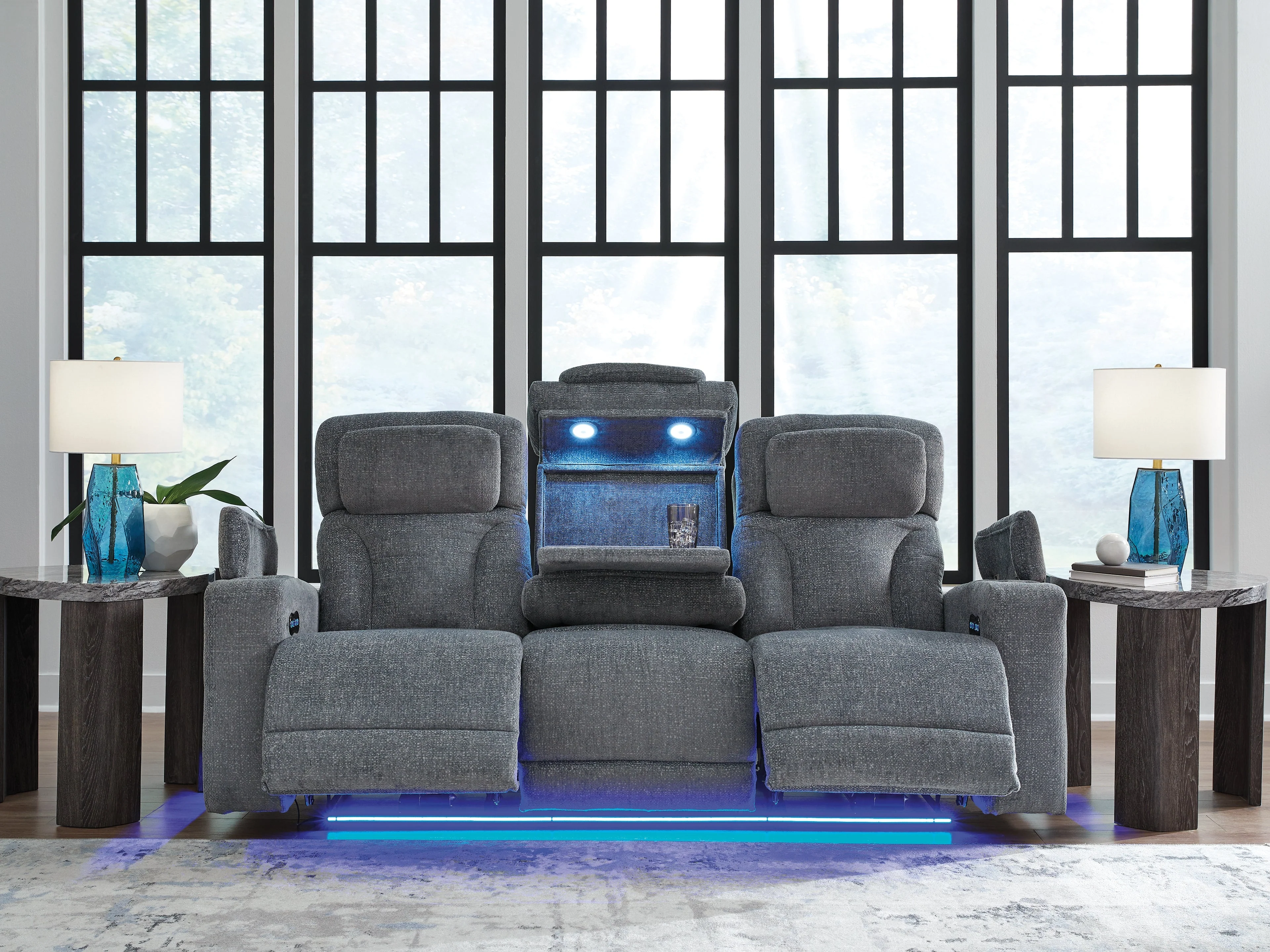 Studio Cave Steel Power Reclining Sofa - Image 7