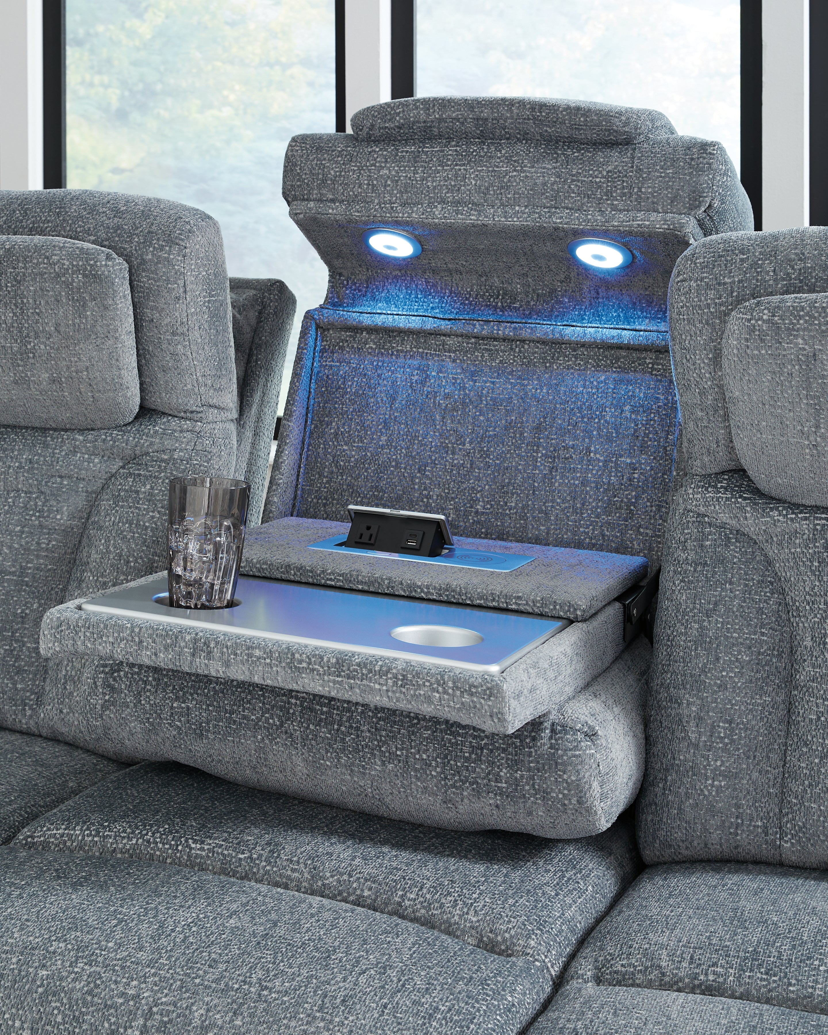 Studio Cave Steel Power Reclining Sofa - Image 8