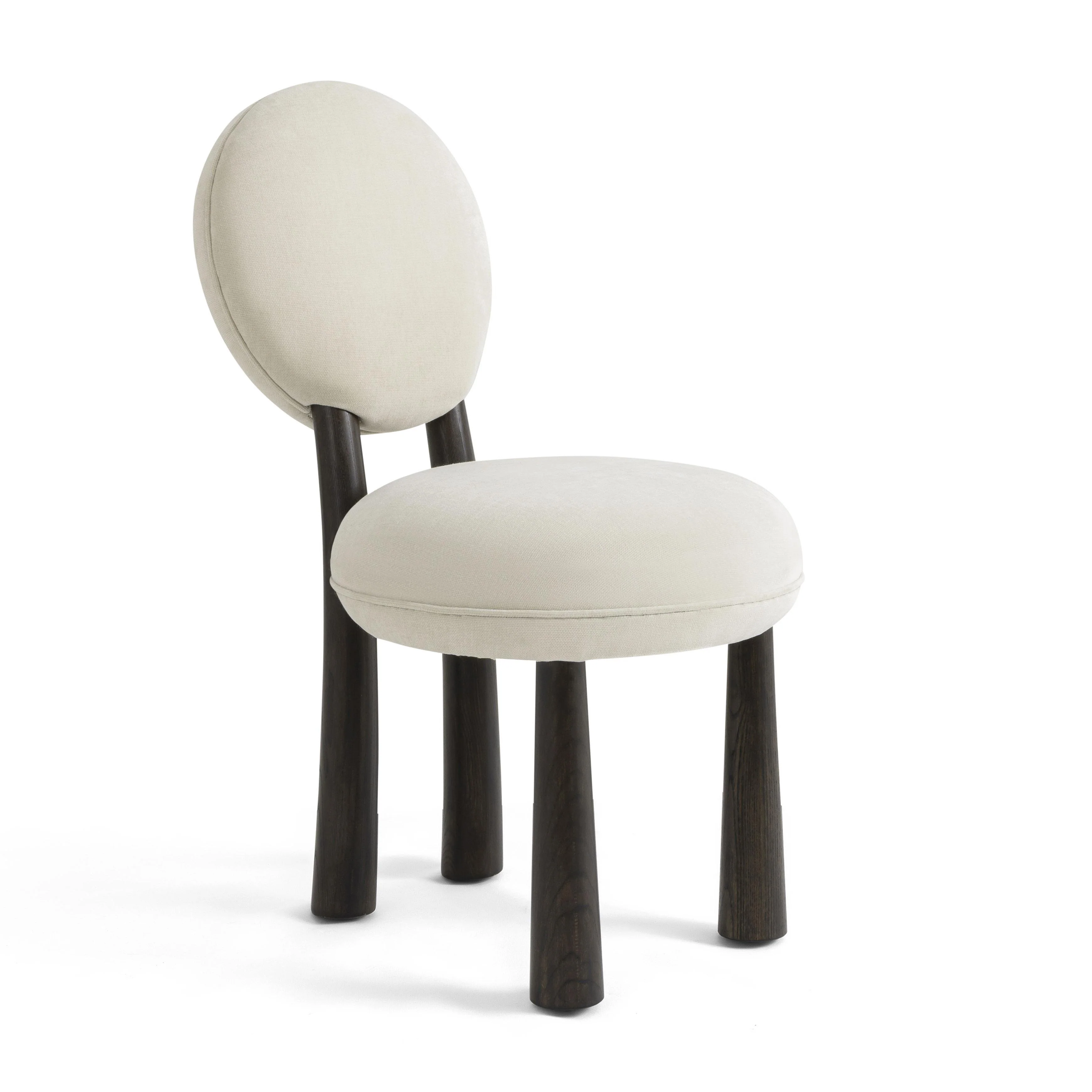 Sulley Cream Performance Chenille Dining Chair - Image 7