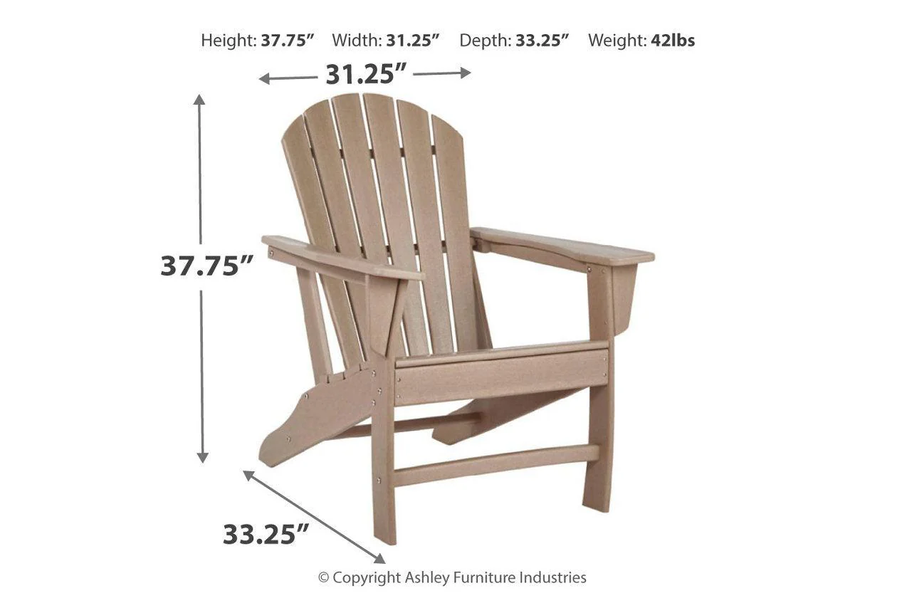 Sundown Treasure Grayish Brown Adirondack Chair - Image 5