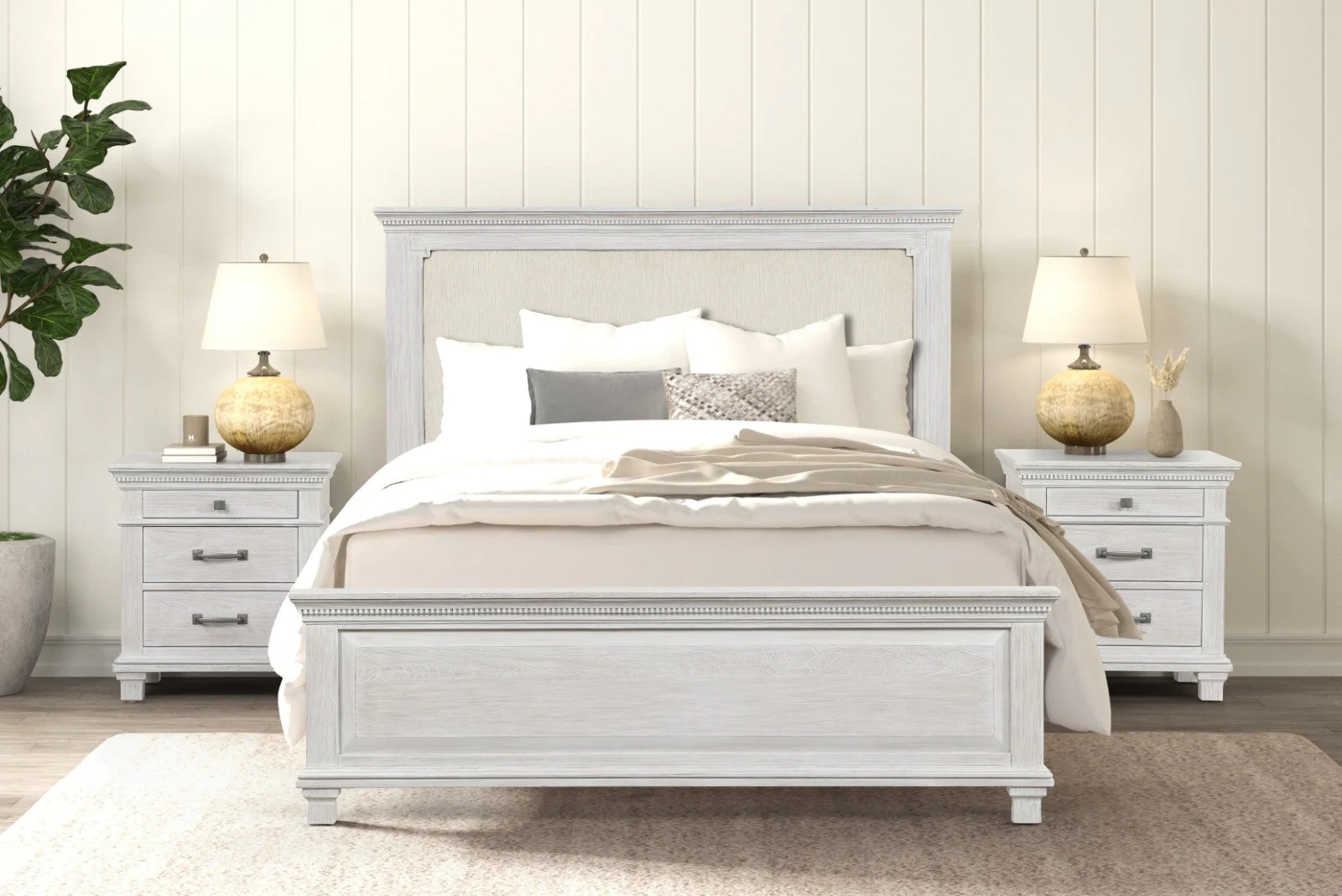 Swanley Weathered Gray Queen Bed