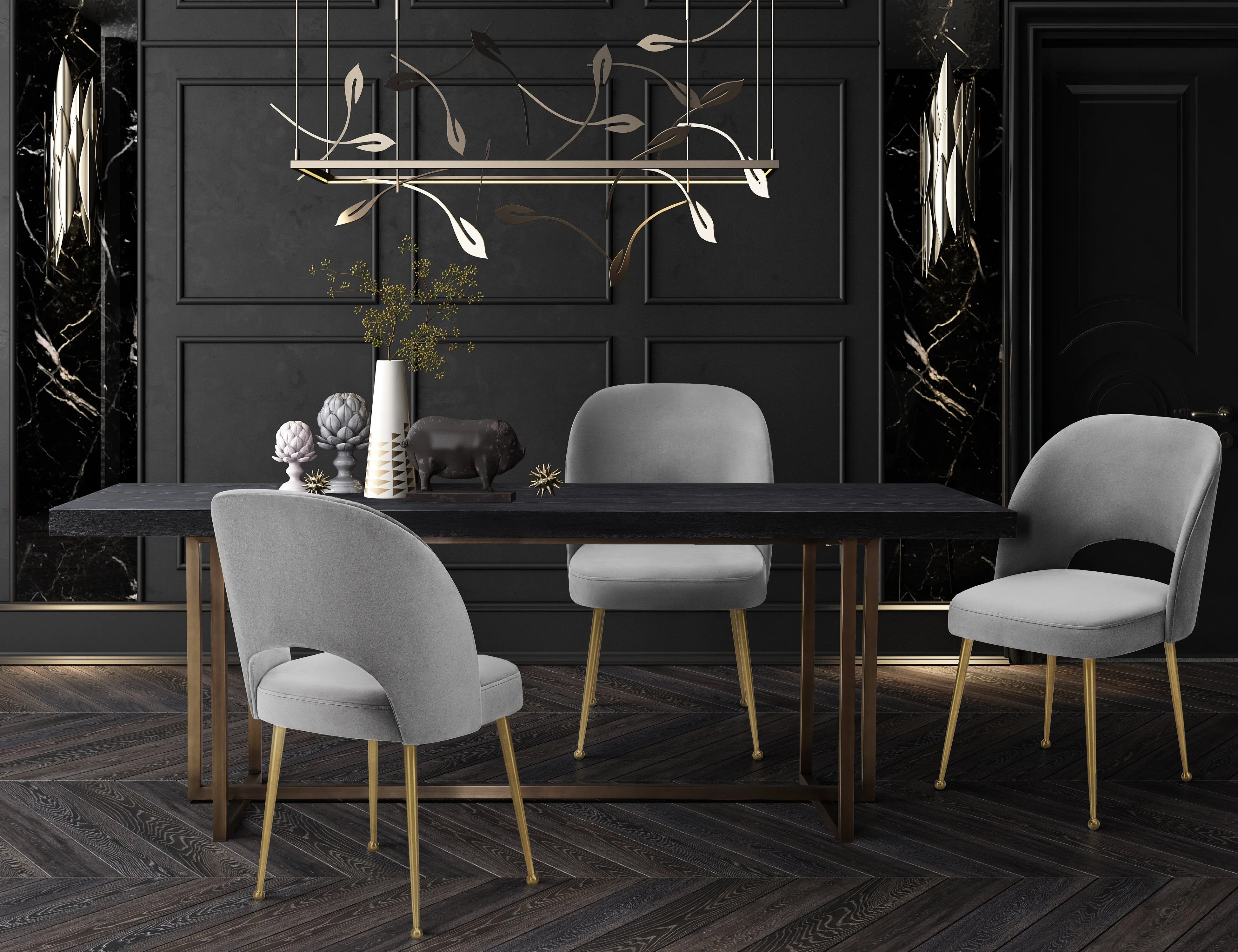 Swell Velvet Dining Chair - Image 14