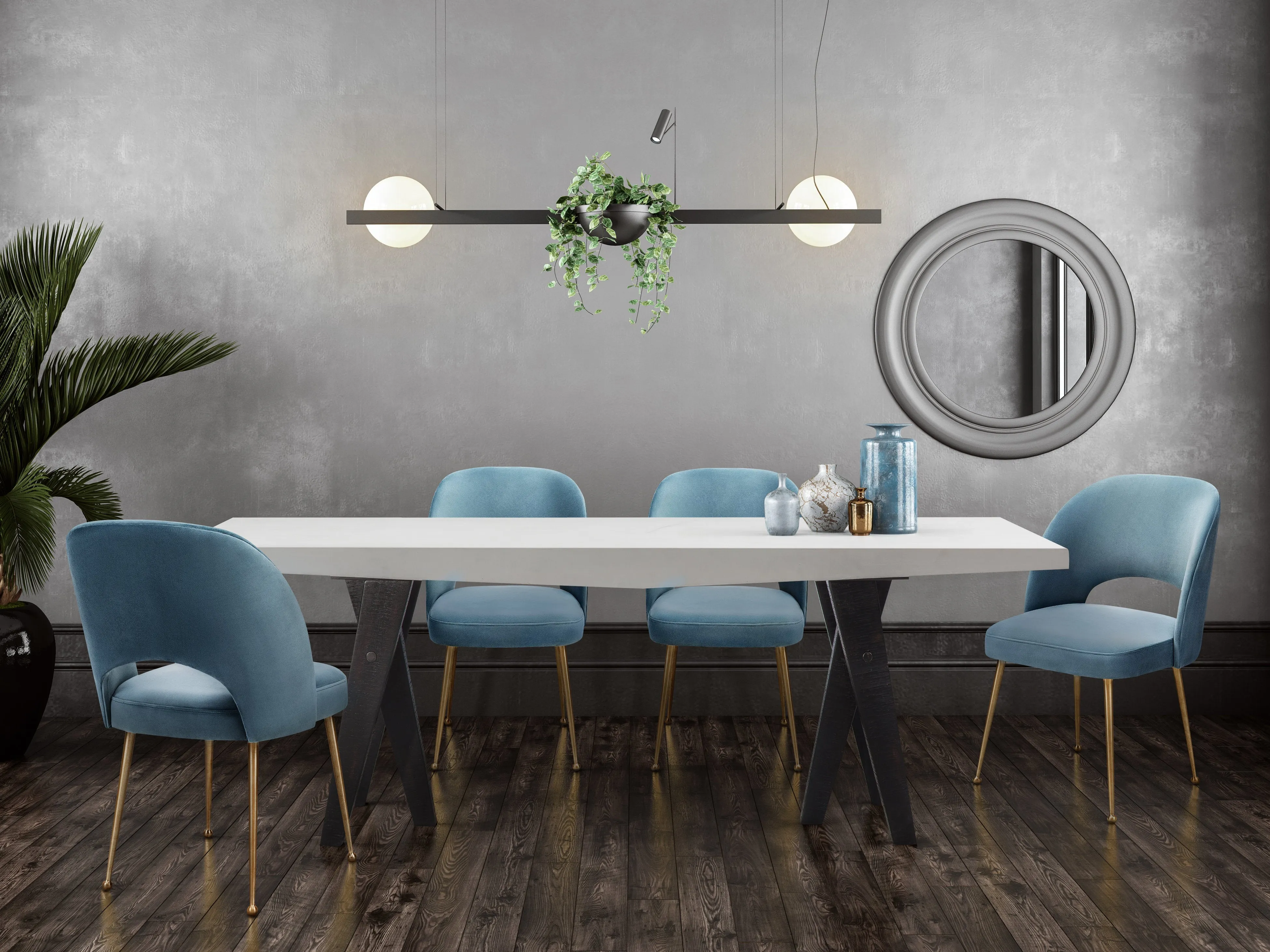 Swell Velvet Dining Chair - Image 20