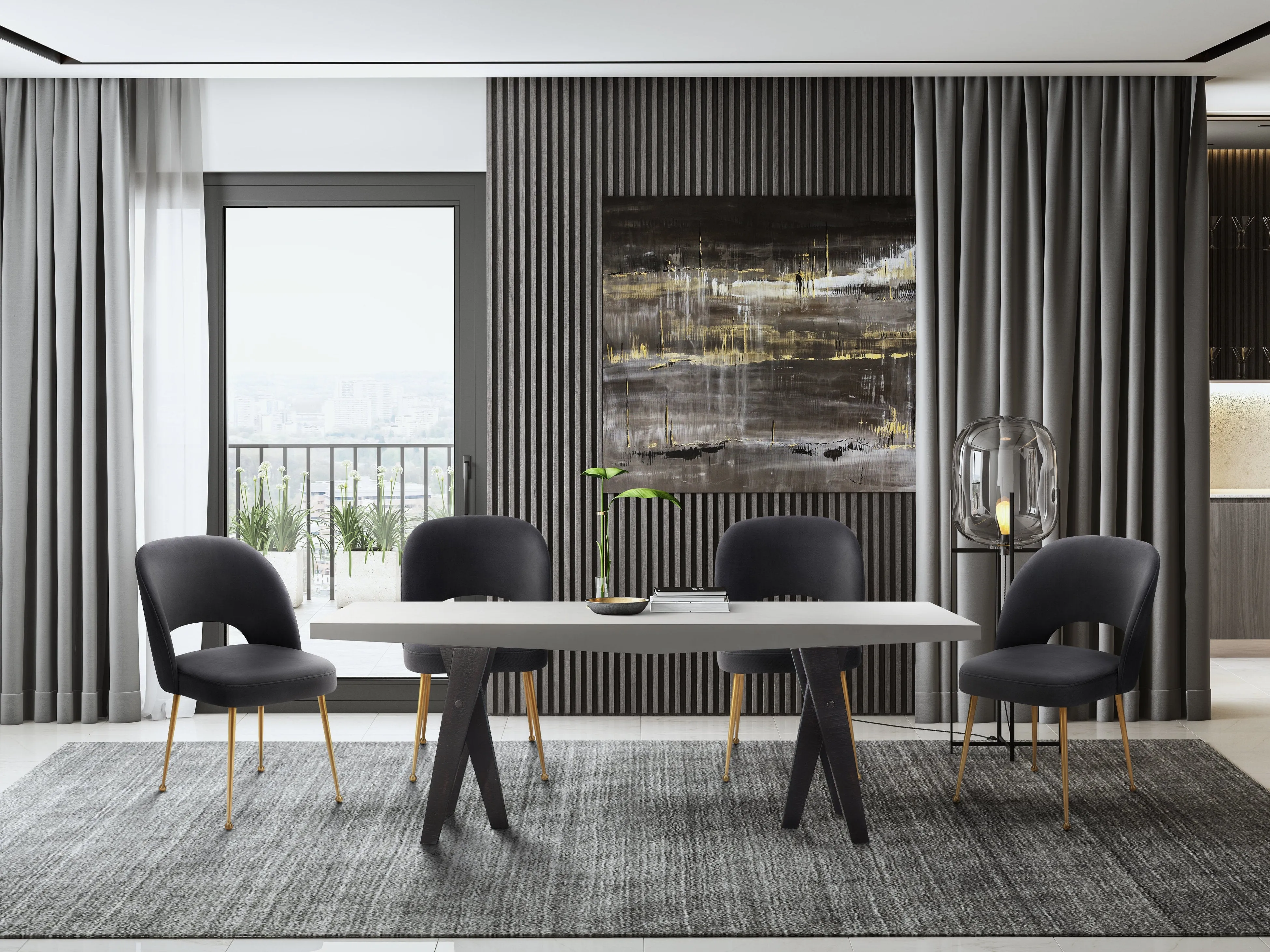 Swell Velvet Dining Chair - Image 8
