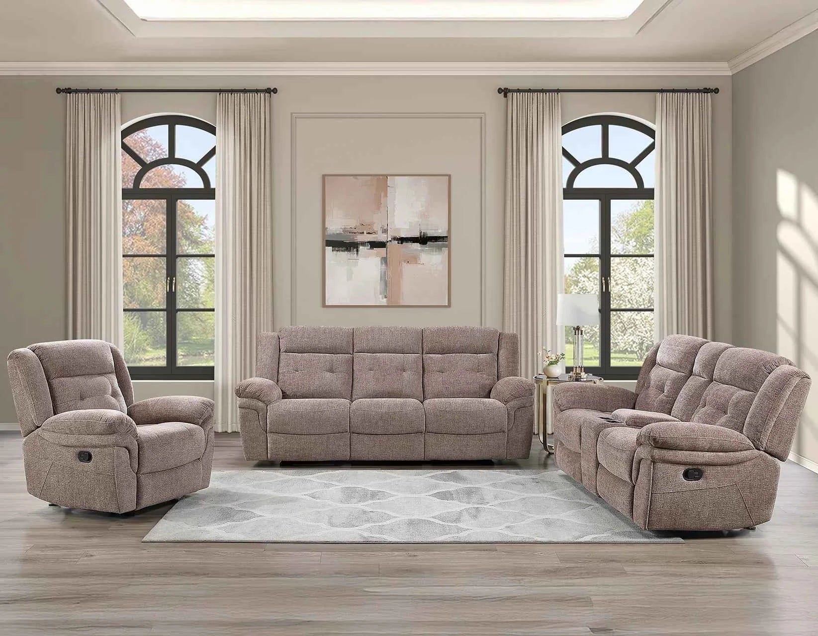Sydney Brown Manual Reclining Set