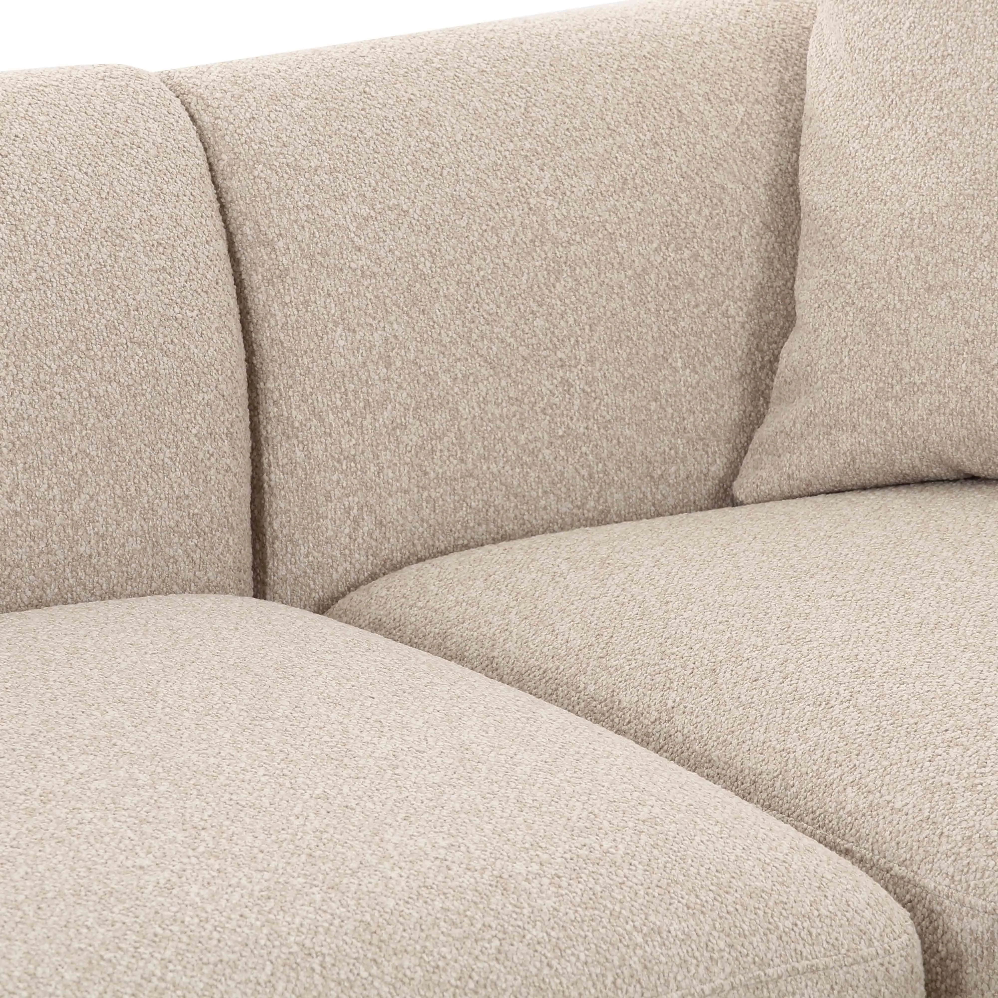 Sylvie Cream Boucle 3-Piece Sectional - Image 5