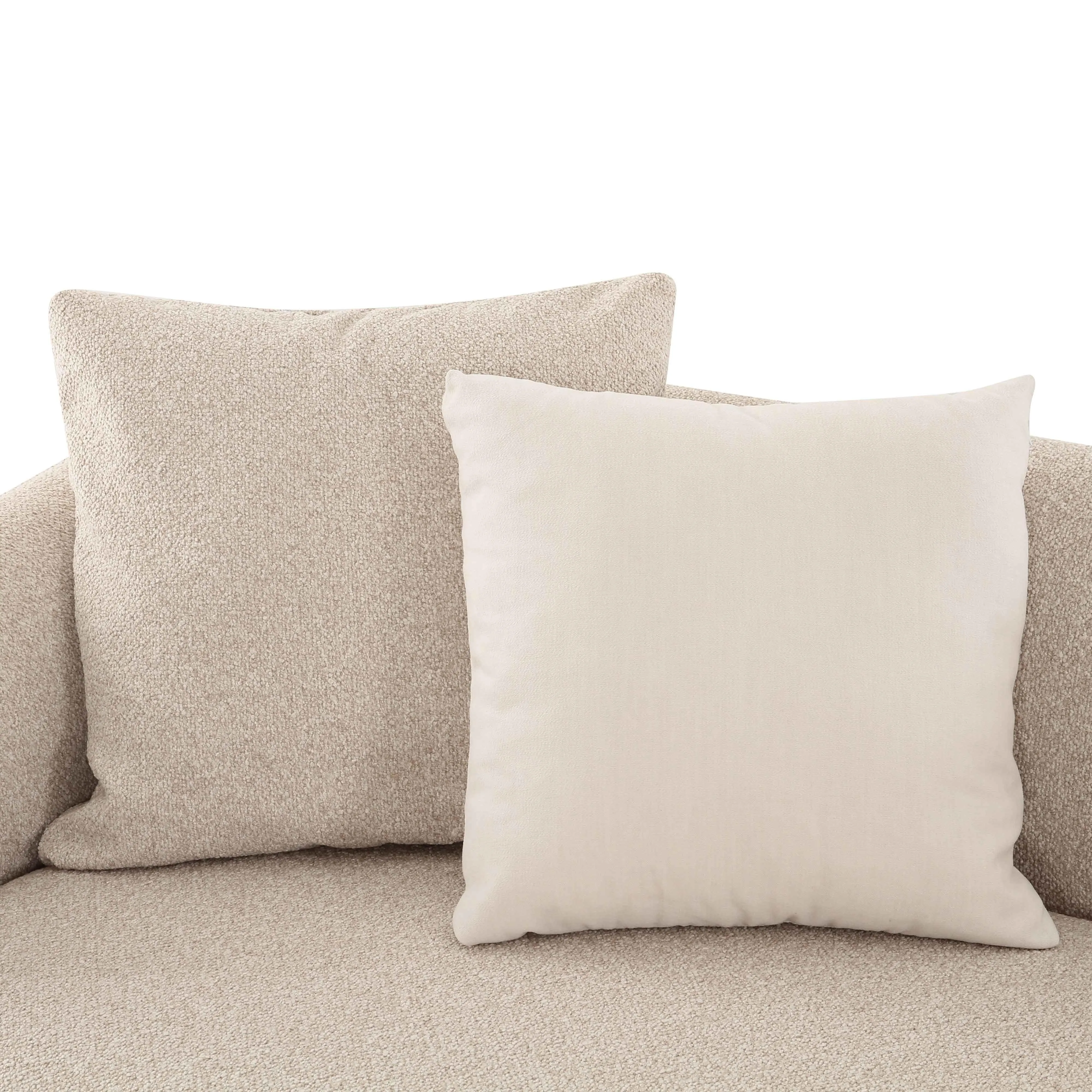 Sylvie Cream Boucle Arm 2-Seater Loveseat - Image 4