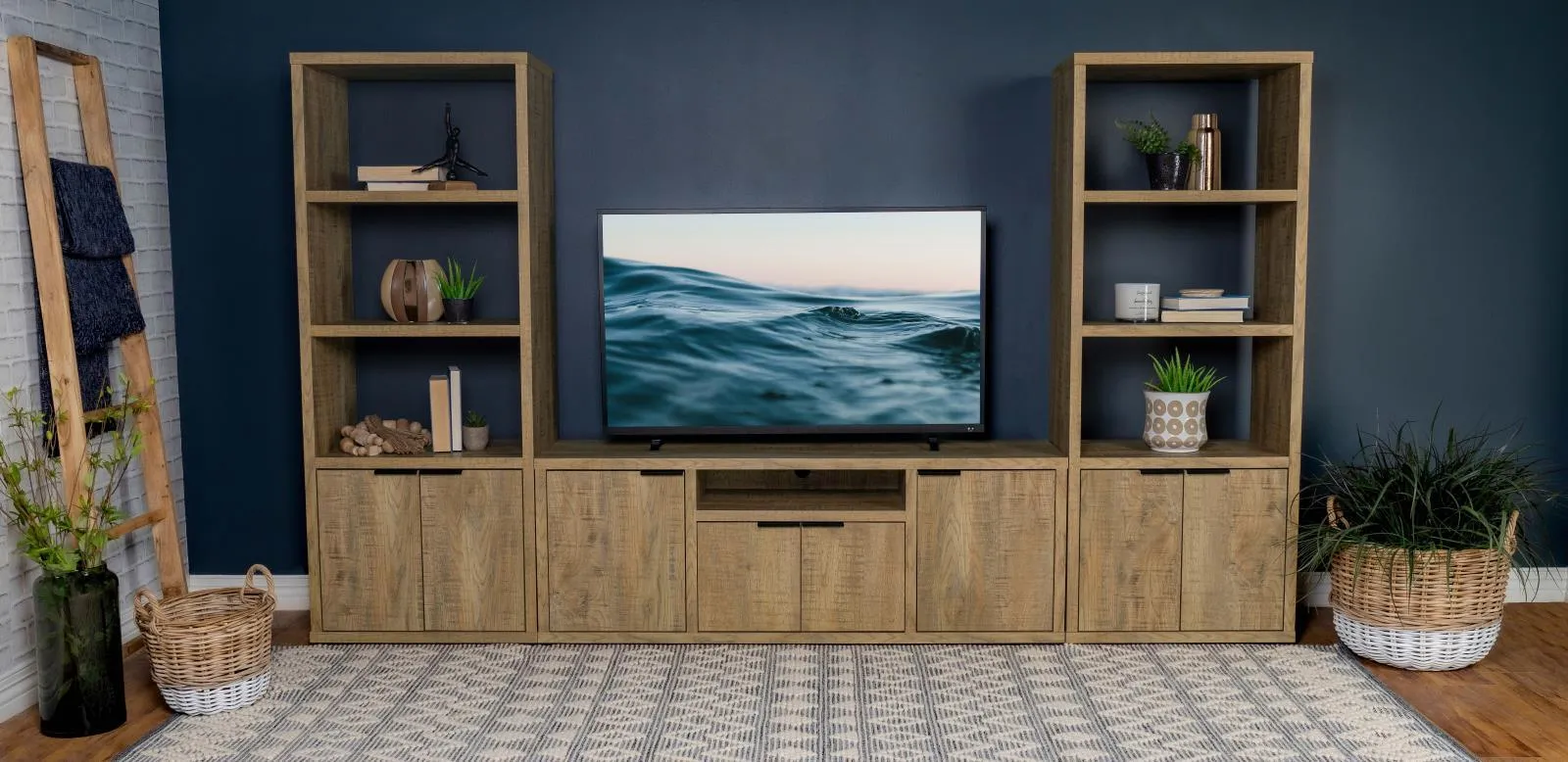 Tabby Mango 3-Shelf Engineered Wood Media Tower - Image 11