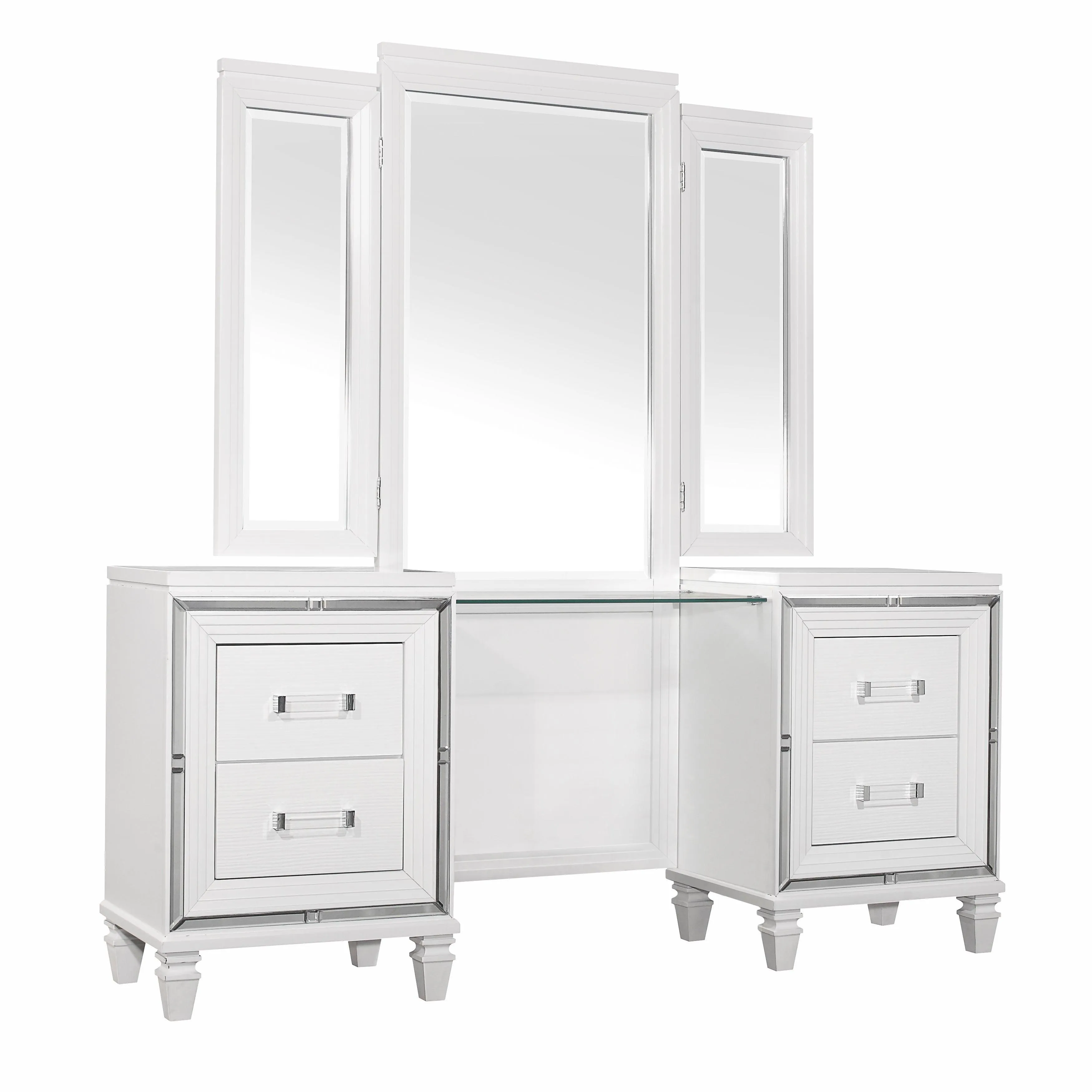 Tamsin White Vanity Set - Image 2
