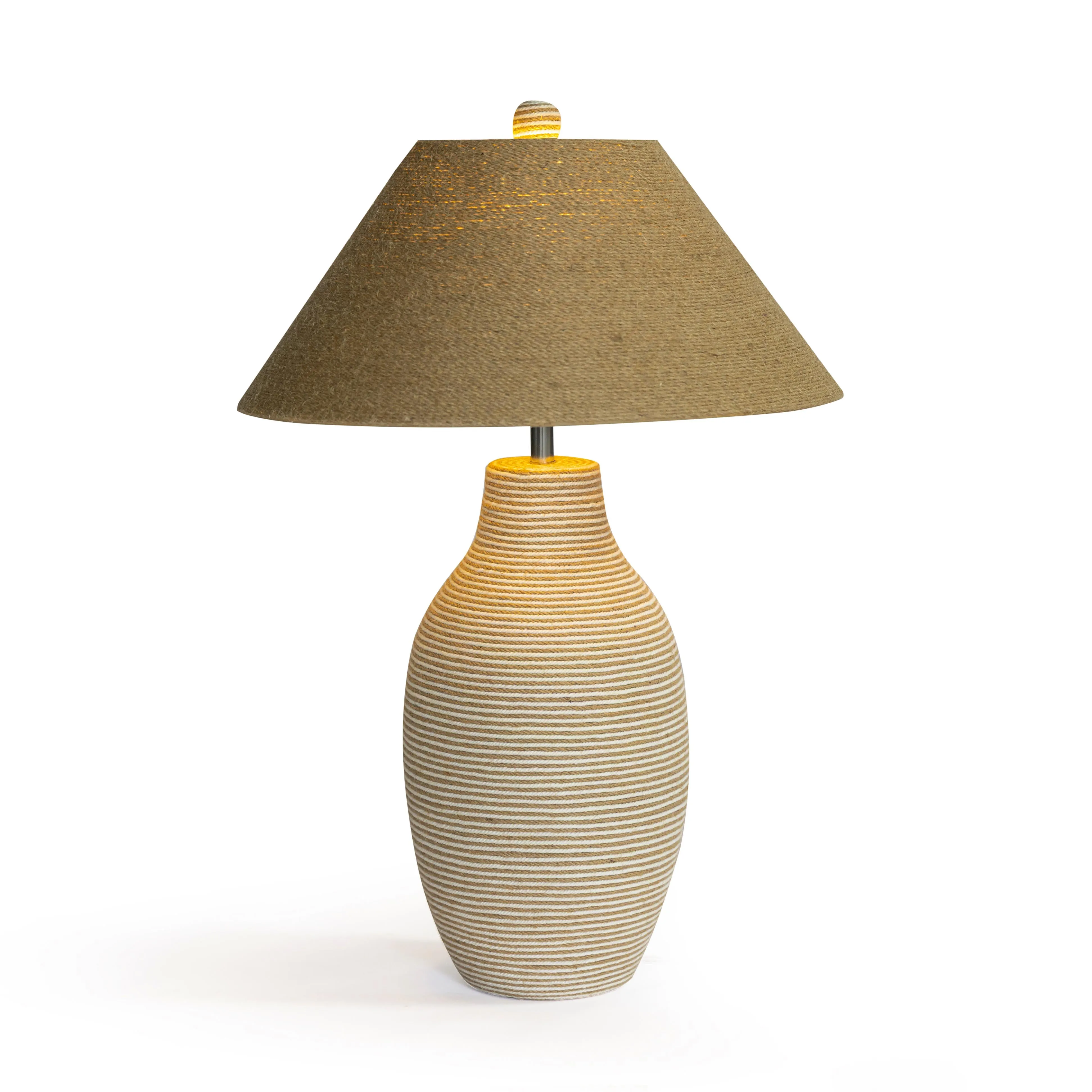 Tanga Natural Jute and Cotton Table Lamp - Image 2