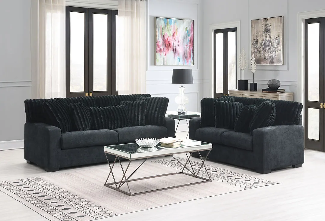 Tarra Black Living Room Set - Image 2