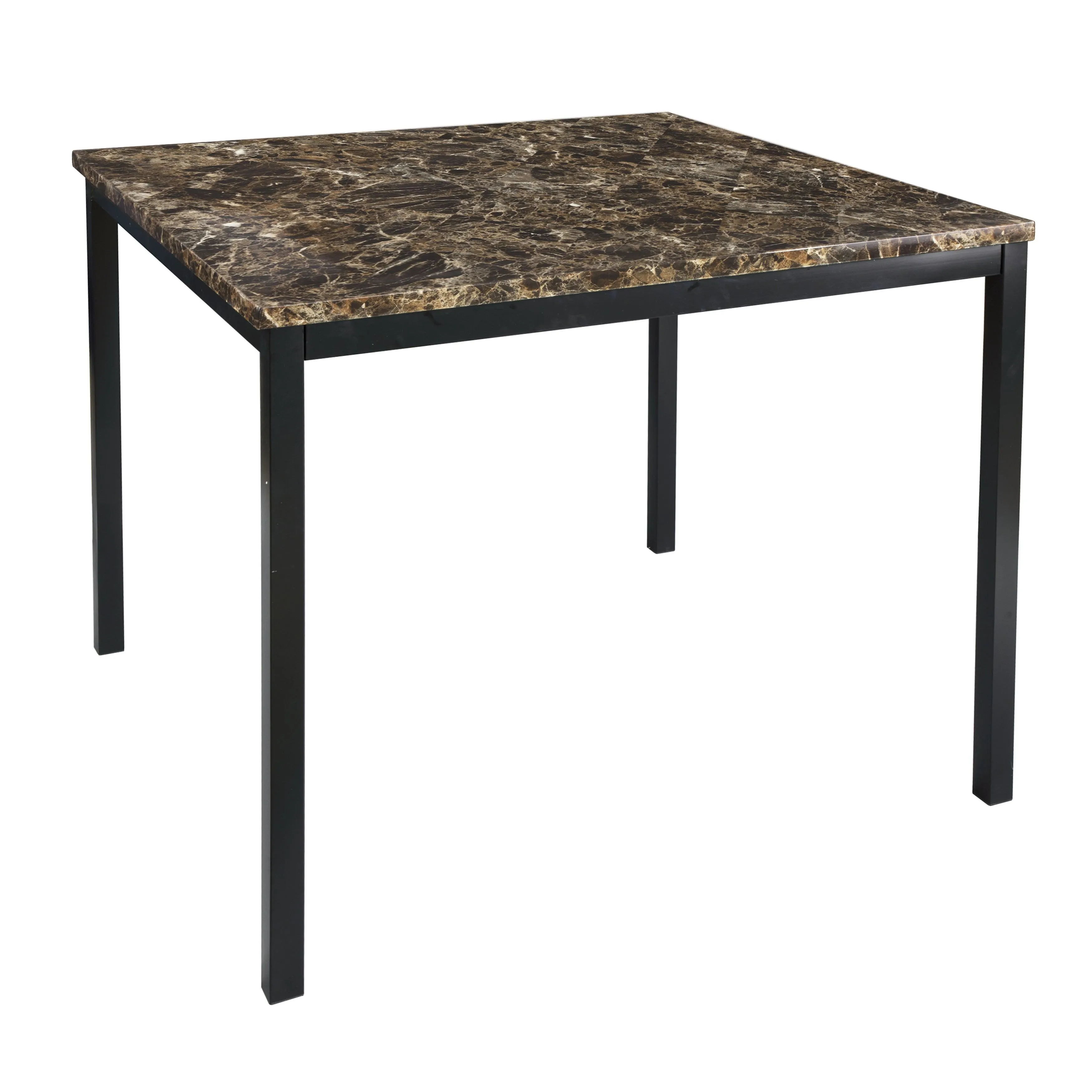 Tempe Brown/Black Marble-Top Counter Height Set - Image 2
