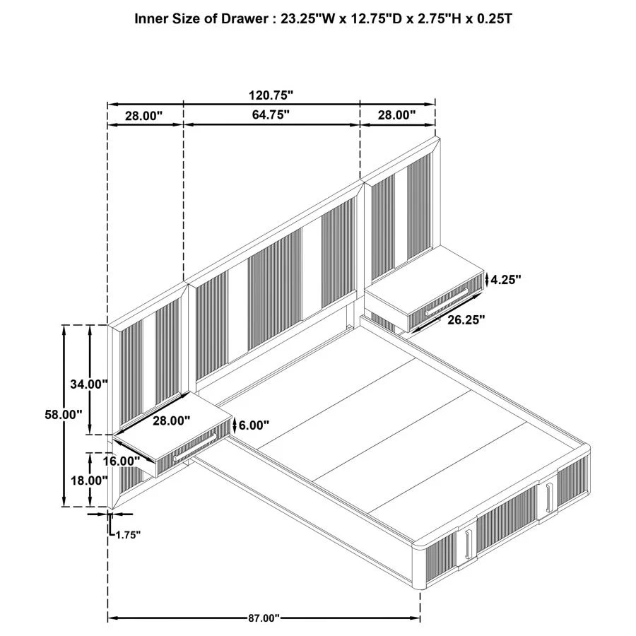 Terrace Ash Brown 6-piece Queen Panel Bedroom Set - Image 11