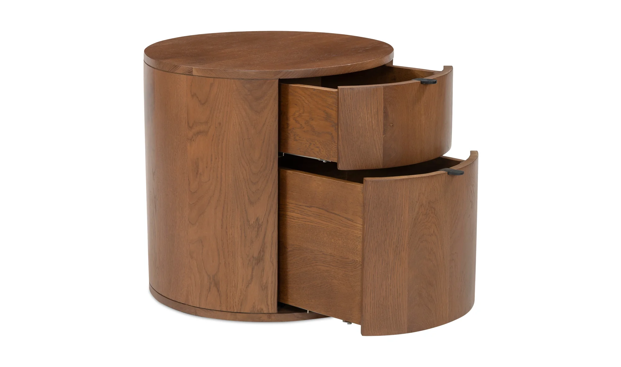 Theo Two Drawer Nightstand Brown - Image 6