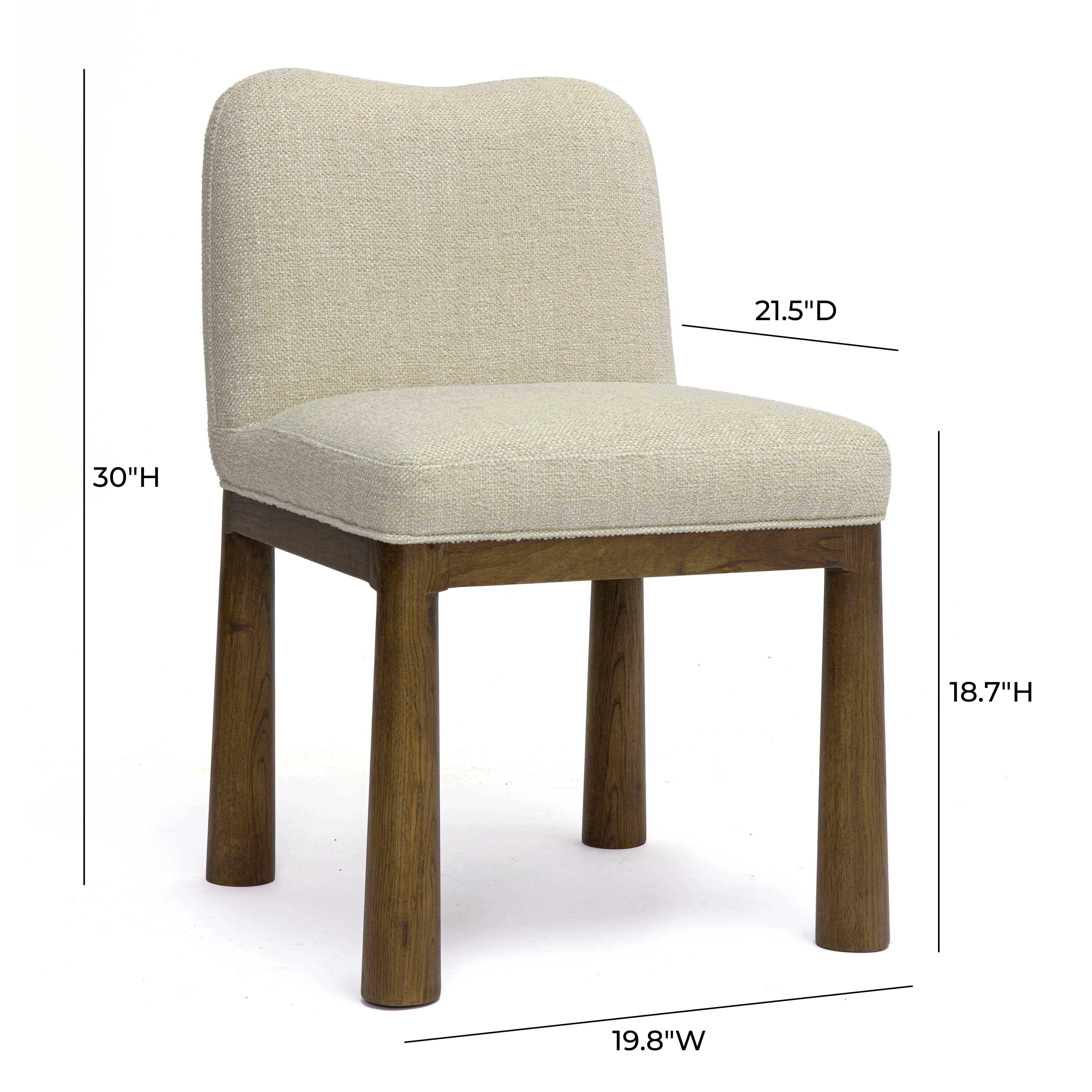 Tiara Performance Basketweave Fabric Dining Chair - Image 13
