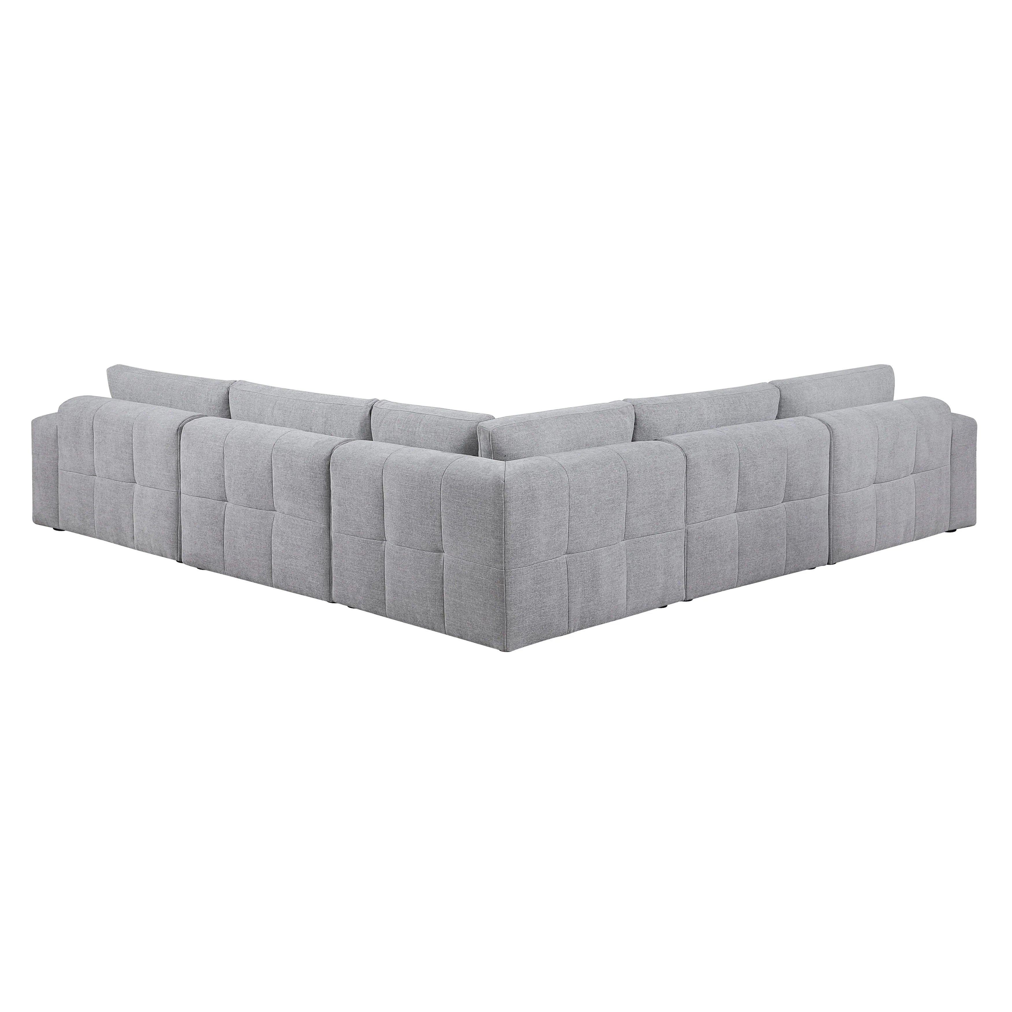 Tidal Gray 5-Piece Modular Sectional - Image 3