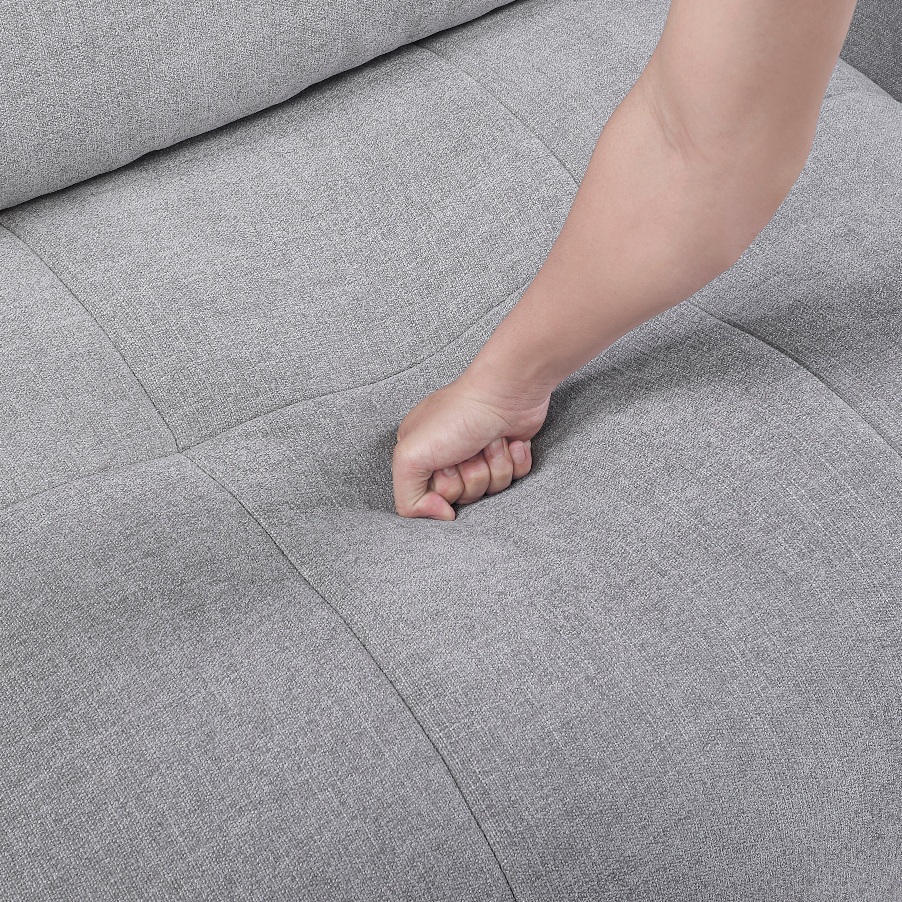 Tidal Gray 6-Piece Modular Sectional with Two Ottomans - Image 14